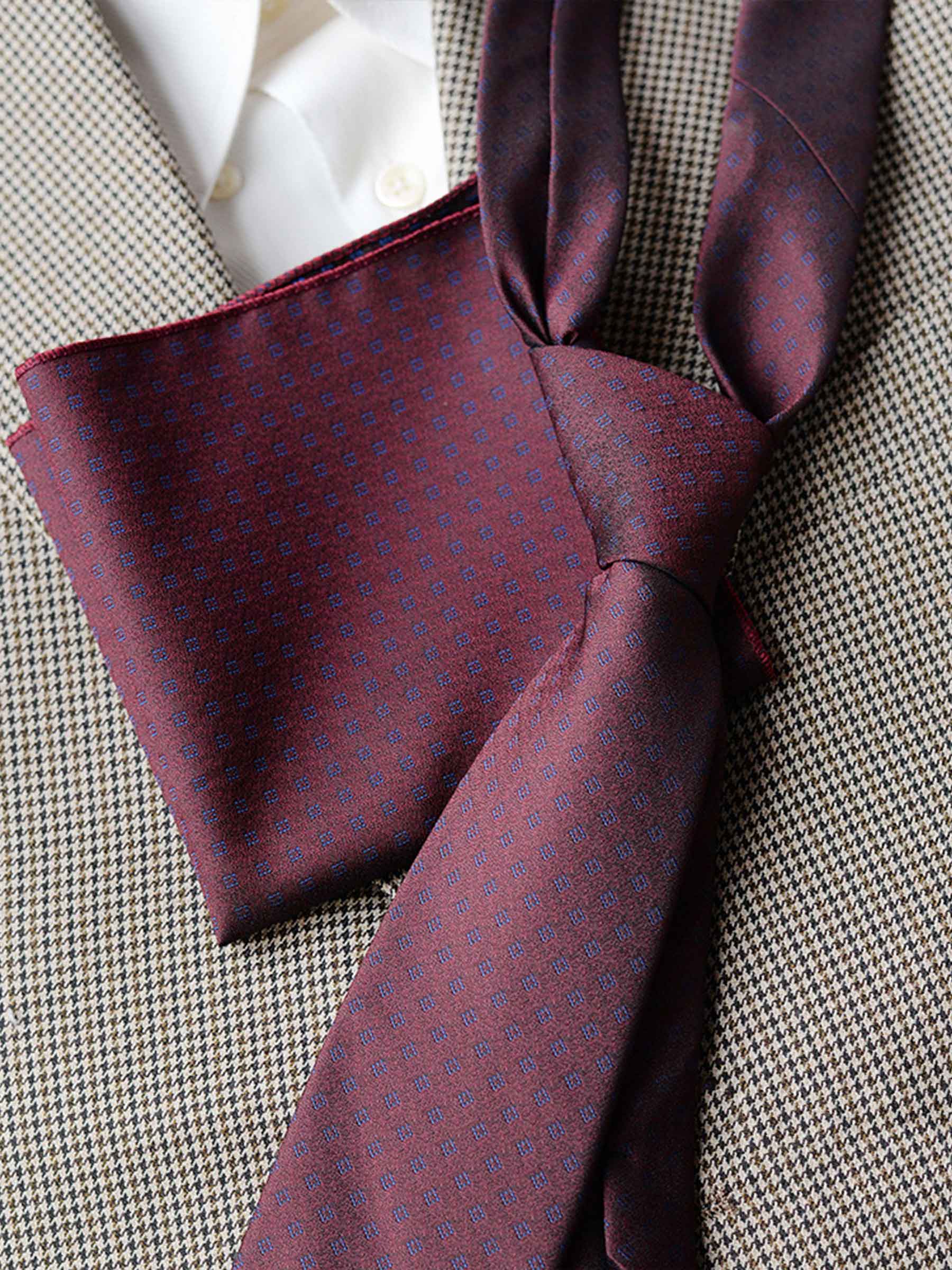 Modern Men's Patterned Tie and Pocket Square Set UK
