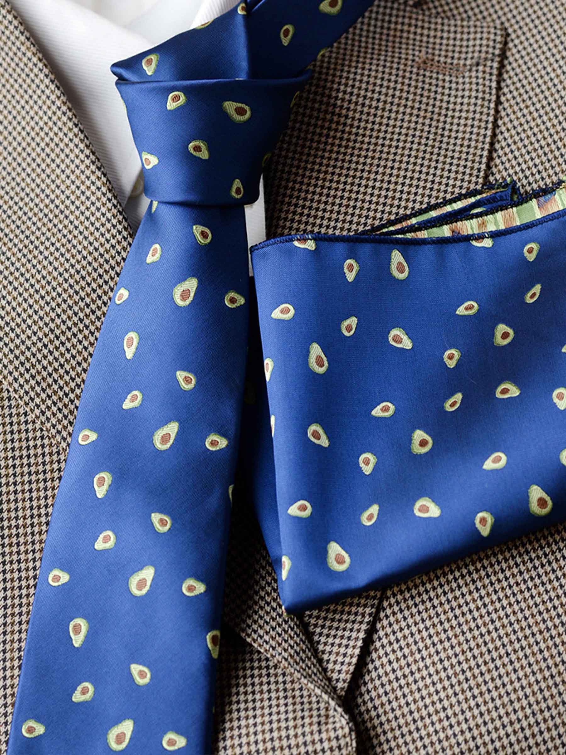 Modern Men's Patterned Tie and Pocket Square Set UK