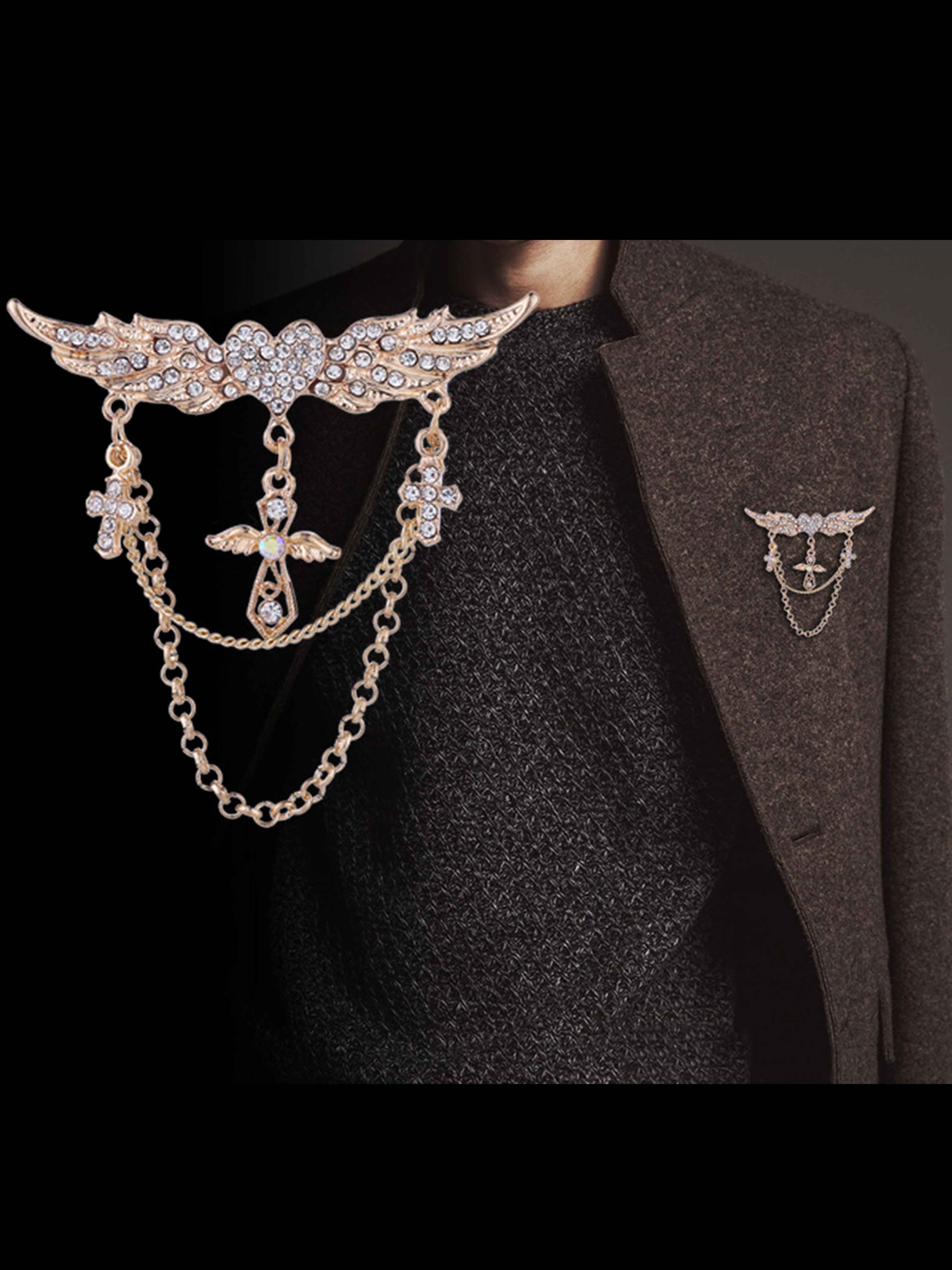 Modern Gold Men's Brooches & Lapel Pins UK