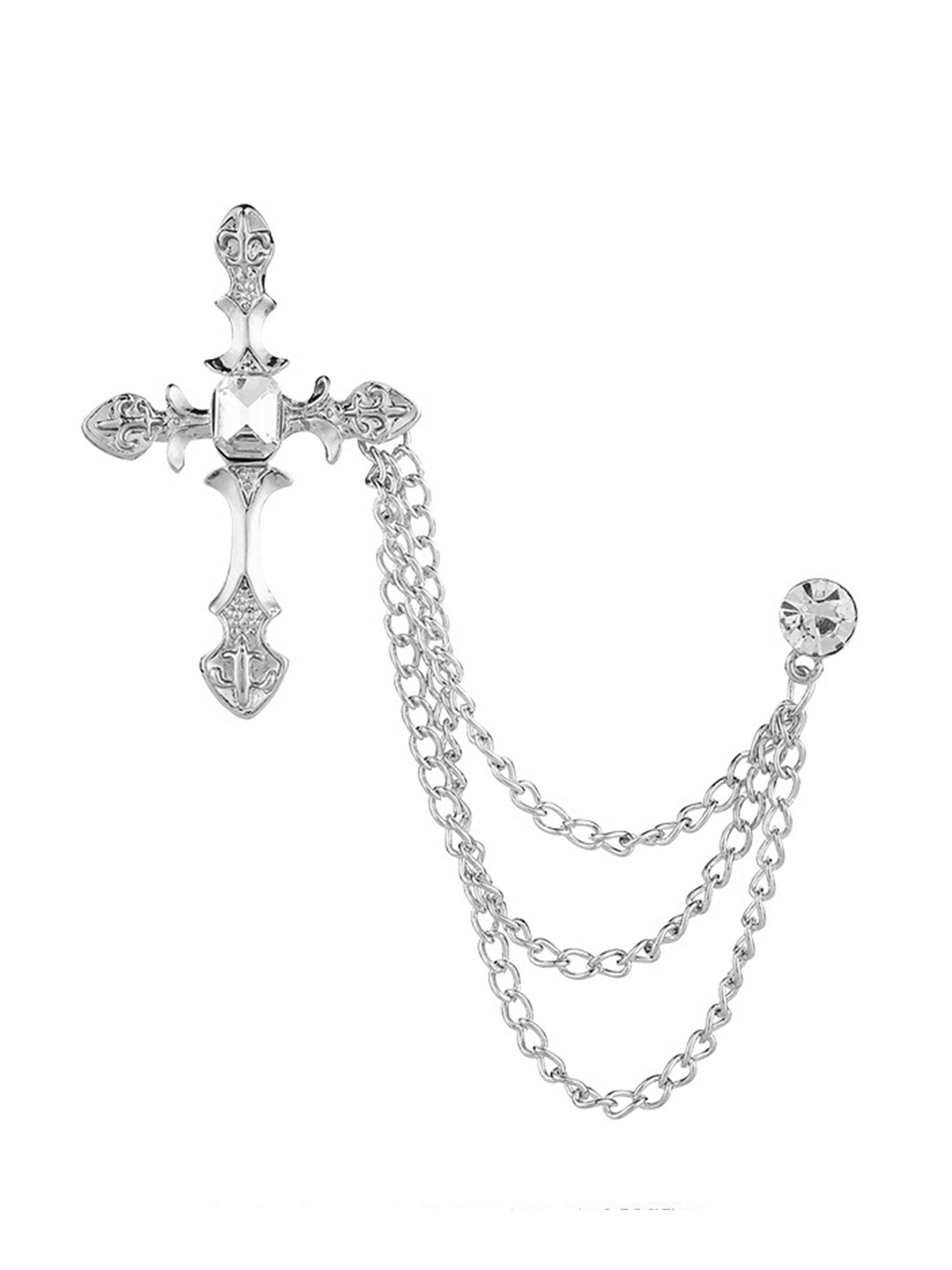 Modern Sliver Men's Brooches & Lapel Pins UK