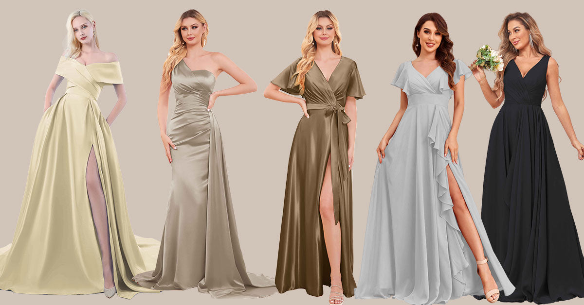 Neutral bridesmaid dresses uk best sale