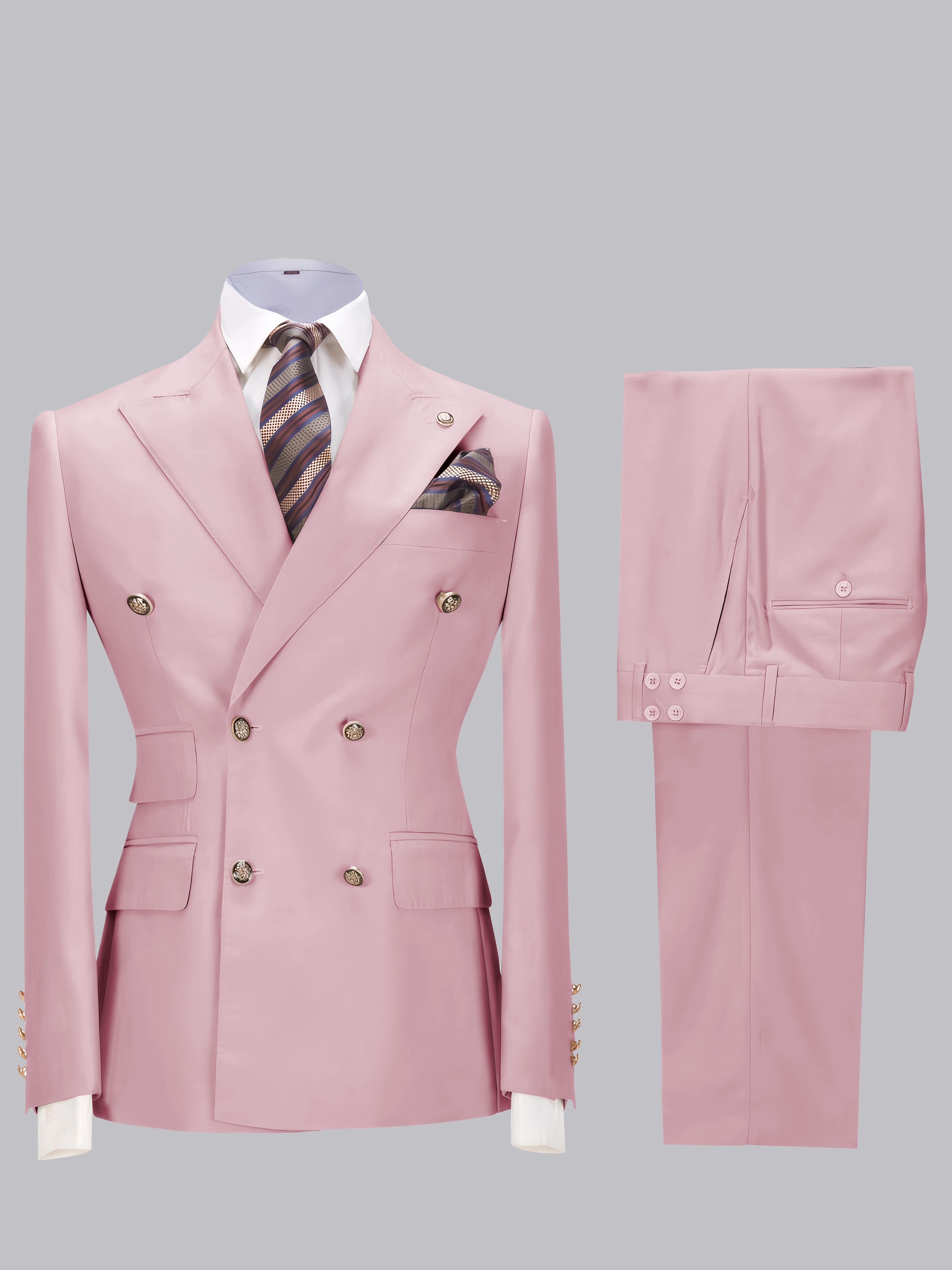 Refined Tailored Slim Fit Men's 2 Pieces Wedding Suits