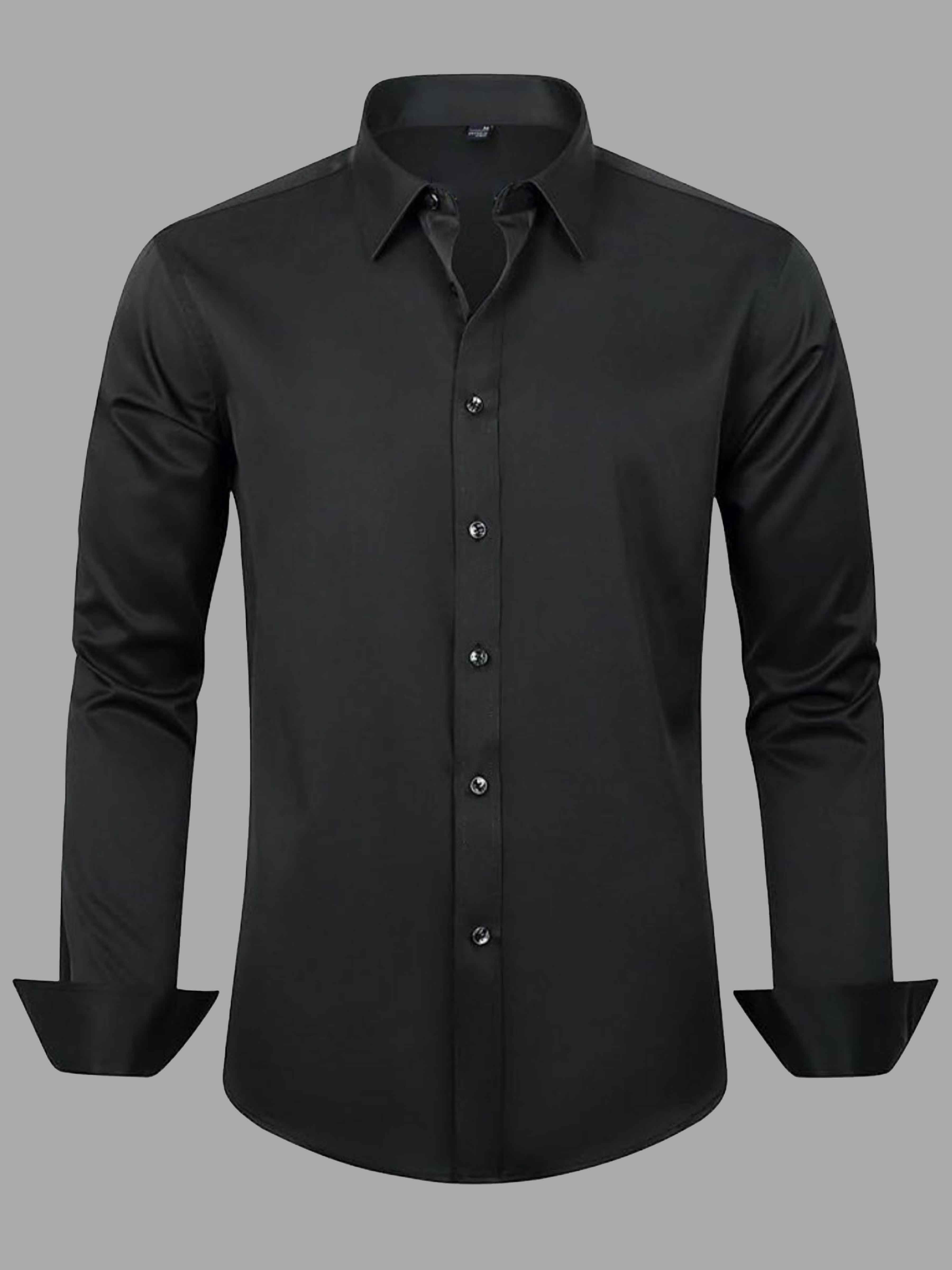 Men's Stretch Non-Iron Dress Shirt for Wedding & Prom UK