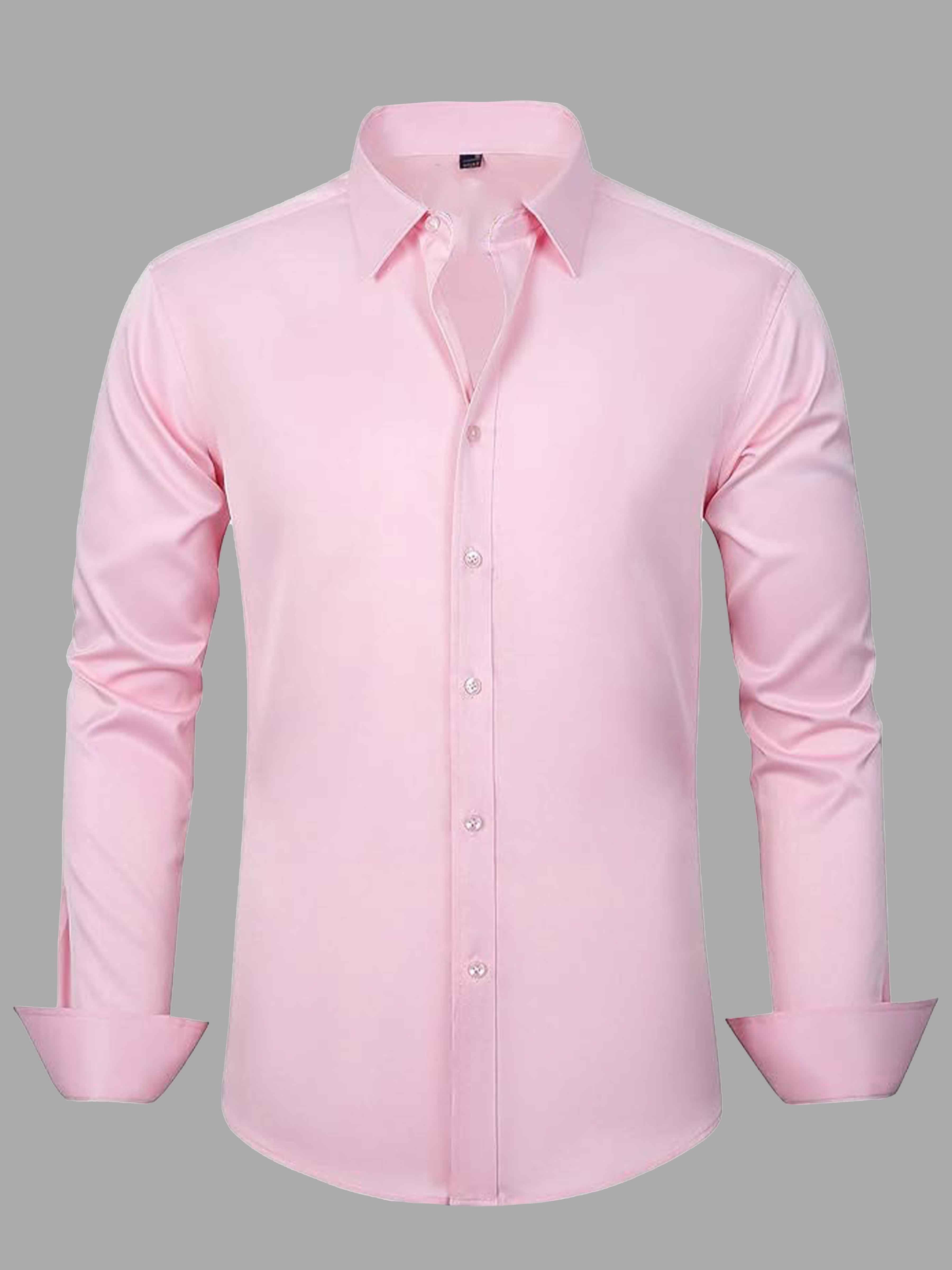 Men's Stretch Non-Iron Dress Shirt for Wedding & Prom UK