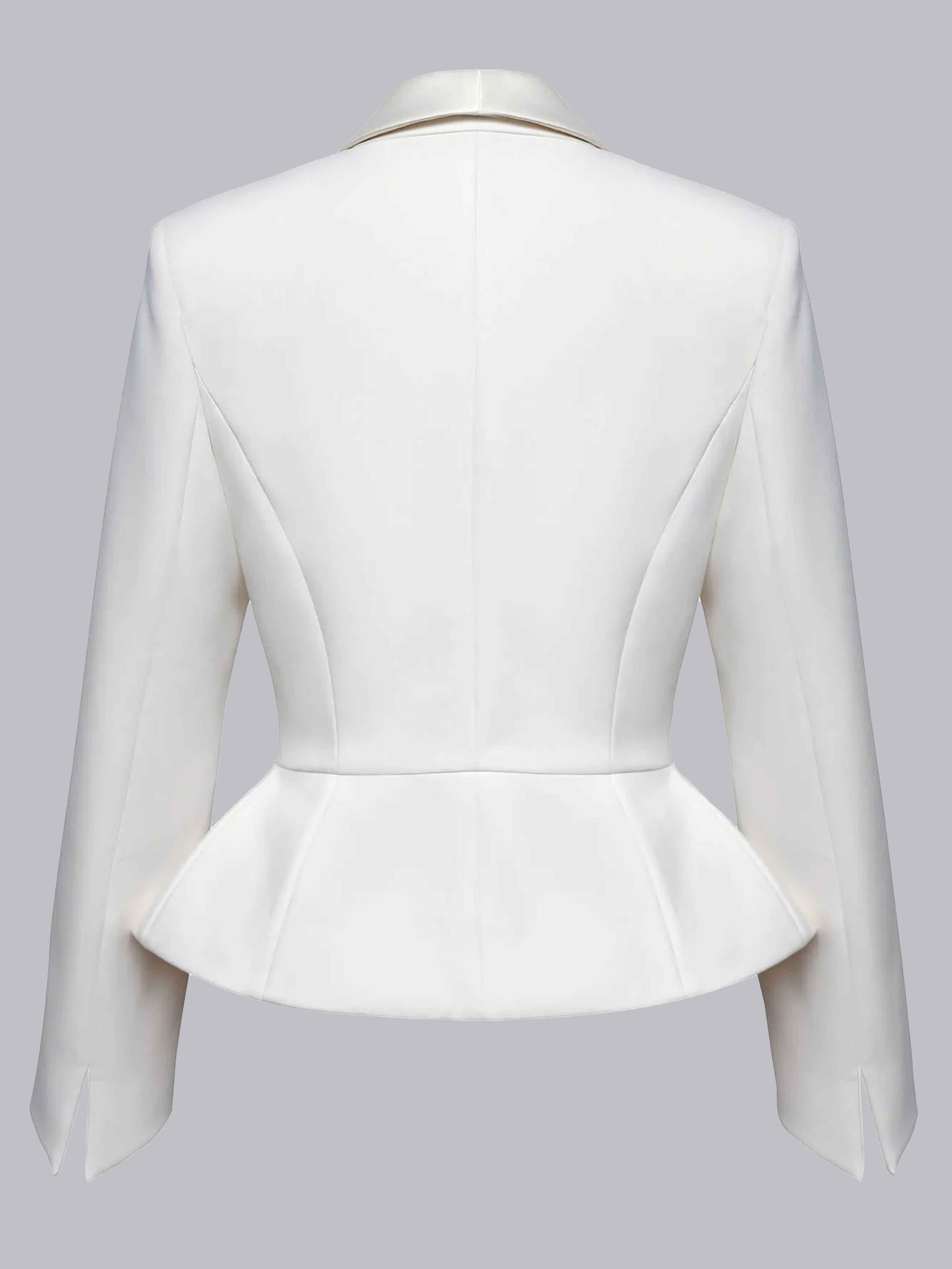 Slim Fit Women's 2 Pieces Shawl Lapel Two Button Guest Suit UK