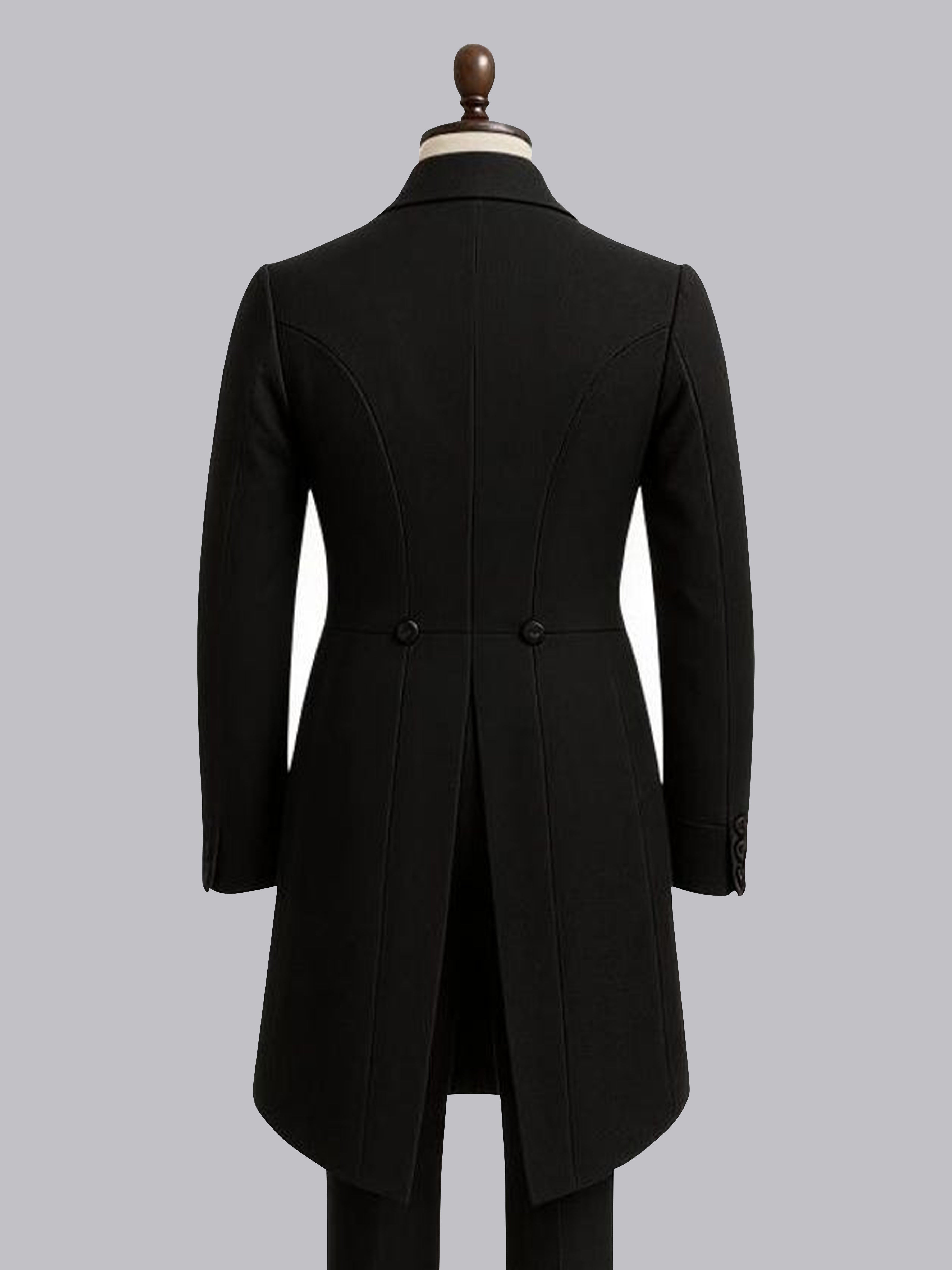Timeless Men's Double Breasted Notch Lapel Tailcoat Jacket