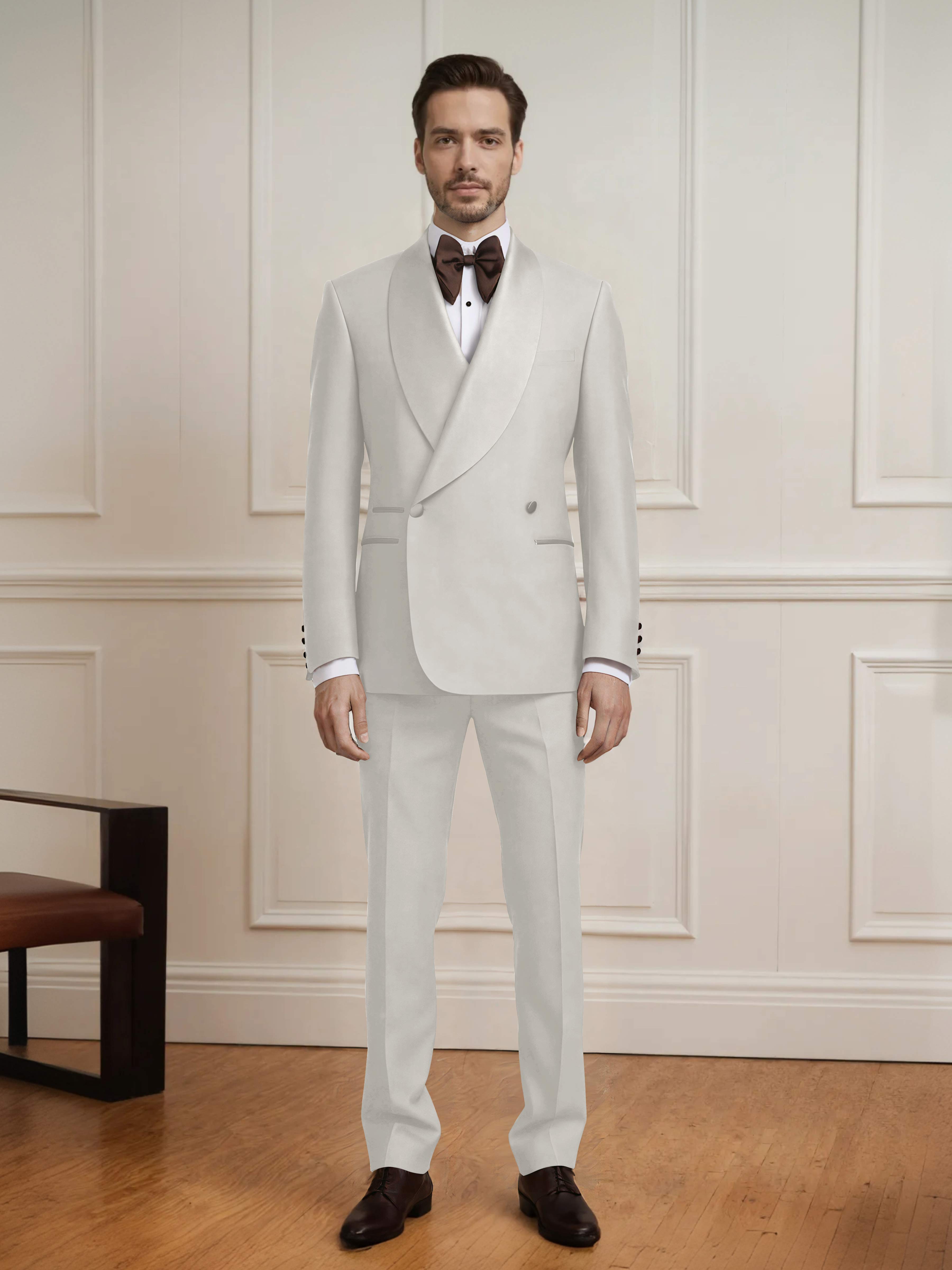 Versatile Men's Double Breasted 2 Pieces Wedding Suit