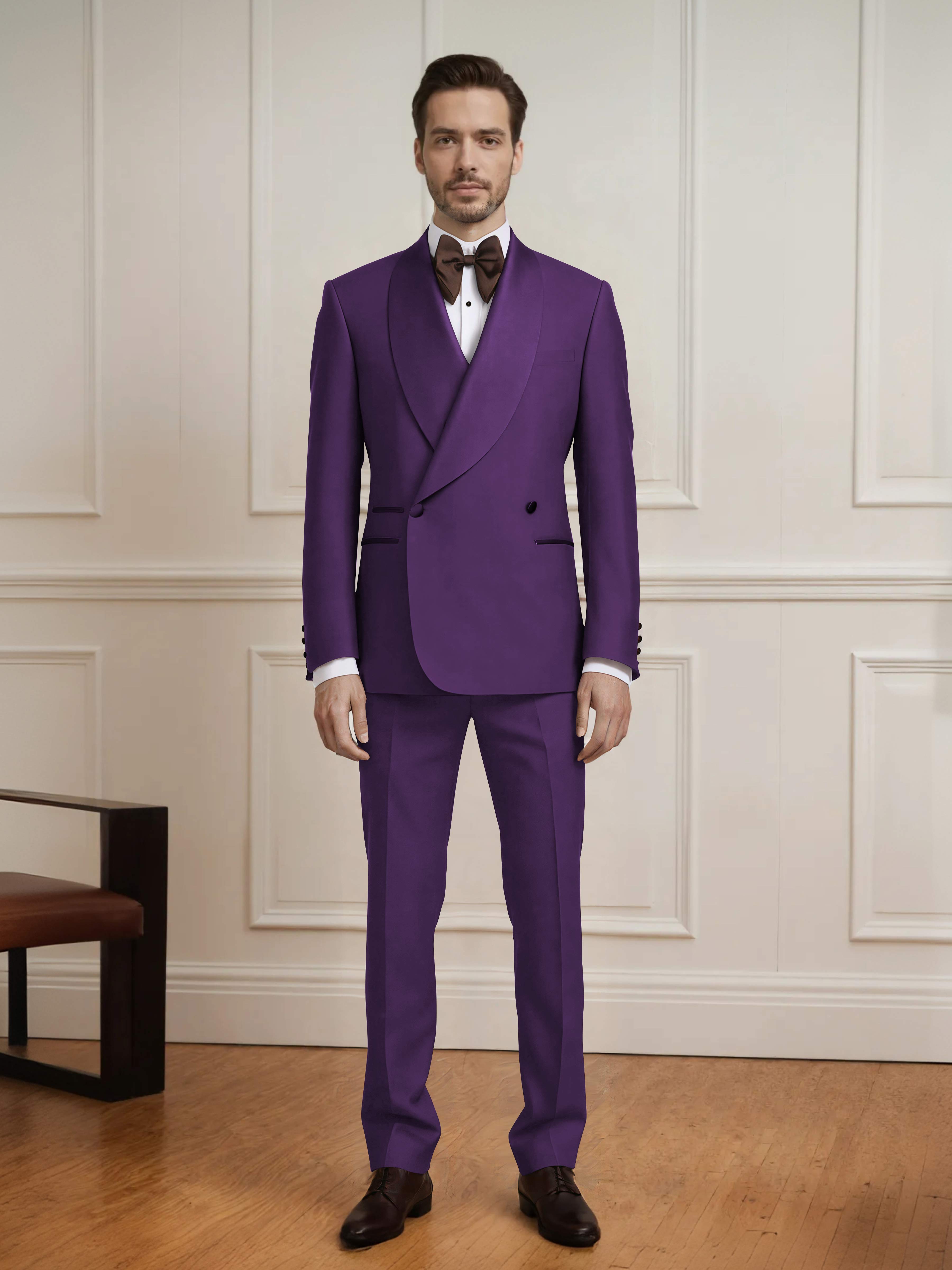 Versatile Men's Double Breasted 2 Pieces Wedding Suit