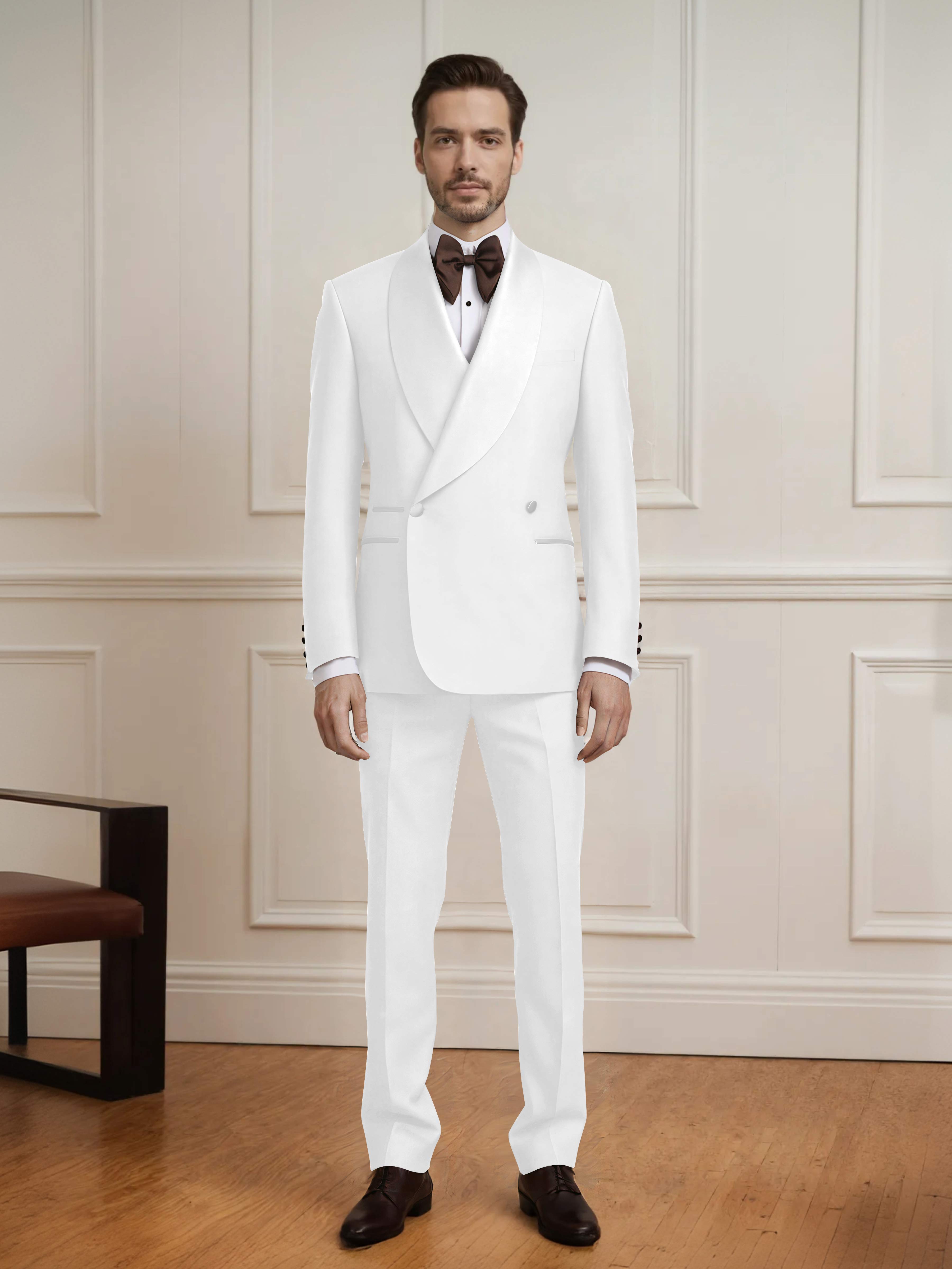 Versatile Men's Double Breasted 2 Pieces Wedding Suit