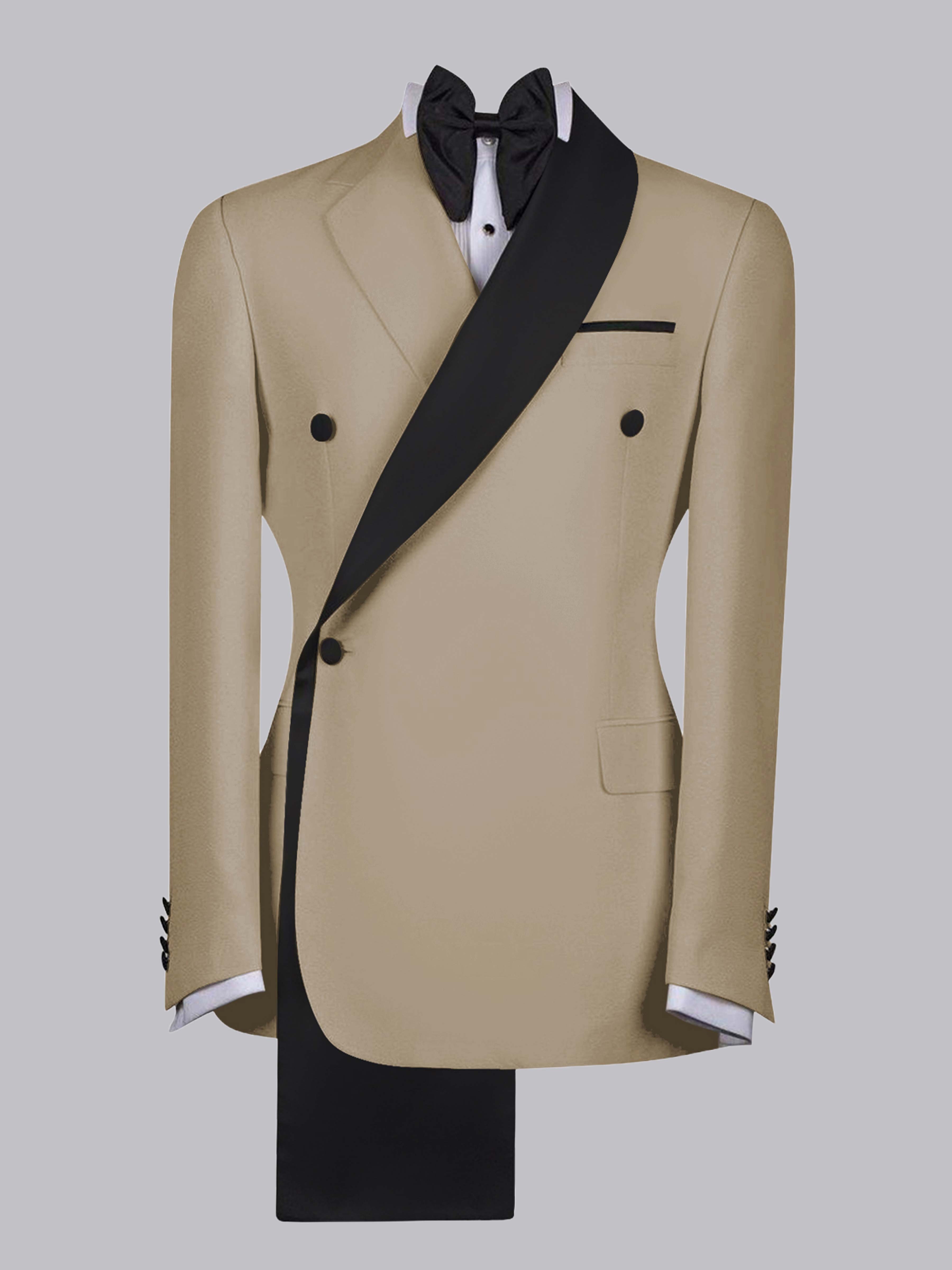 Versatile One Button Men's Shawl Lapel Suit Jacket