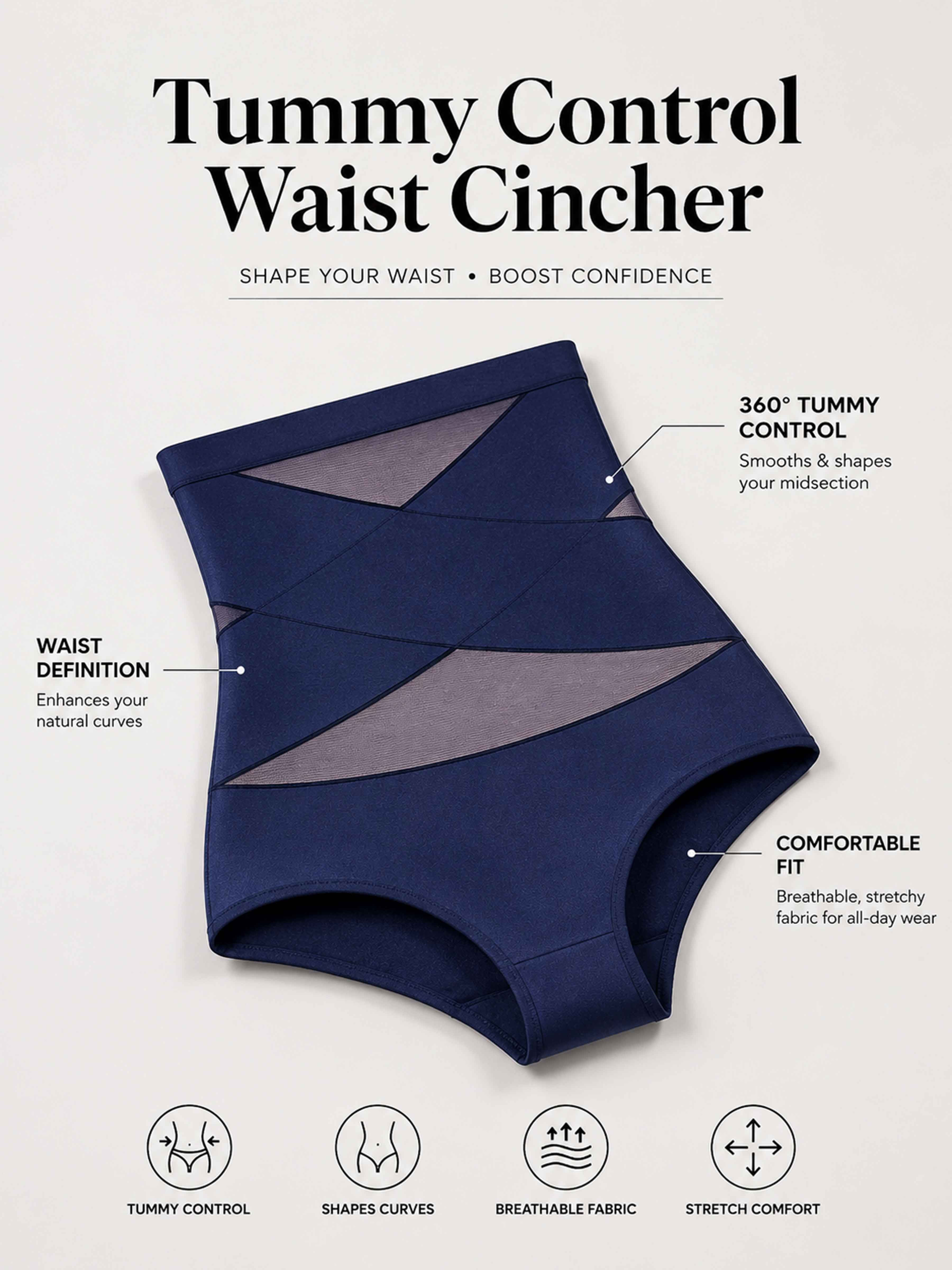 Women's High-Waisted Tummy Control Shapewear UK
