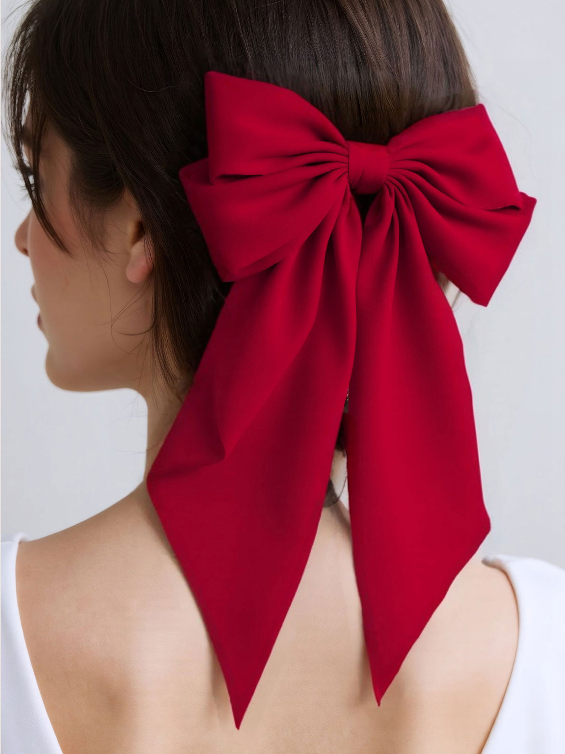 Bow Satin Hair Clip