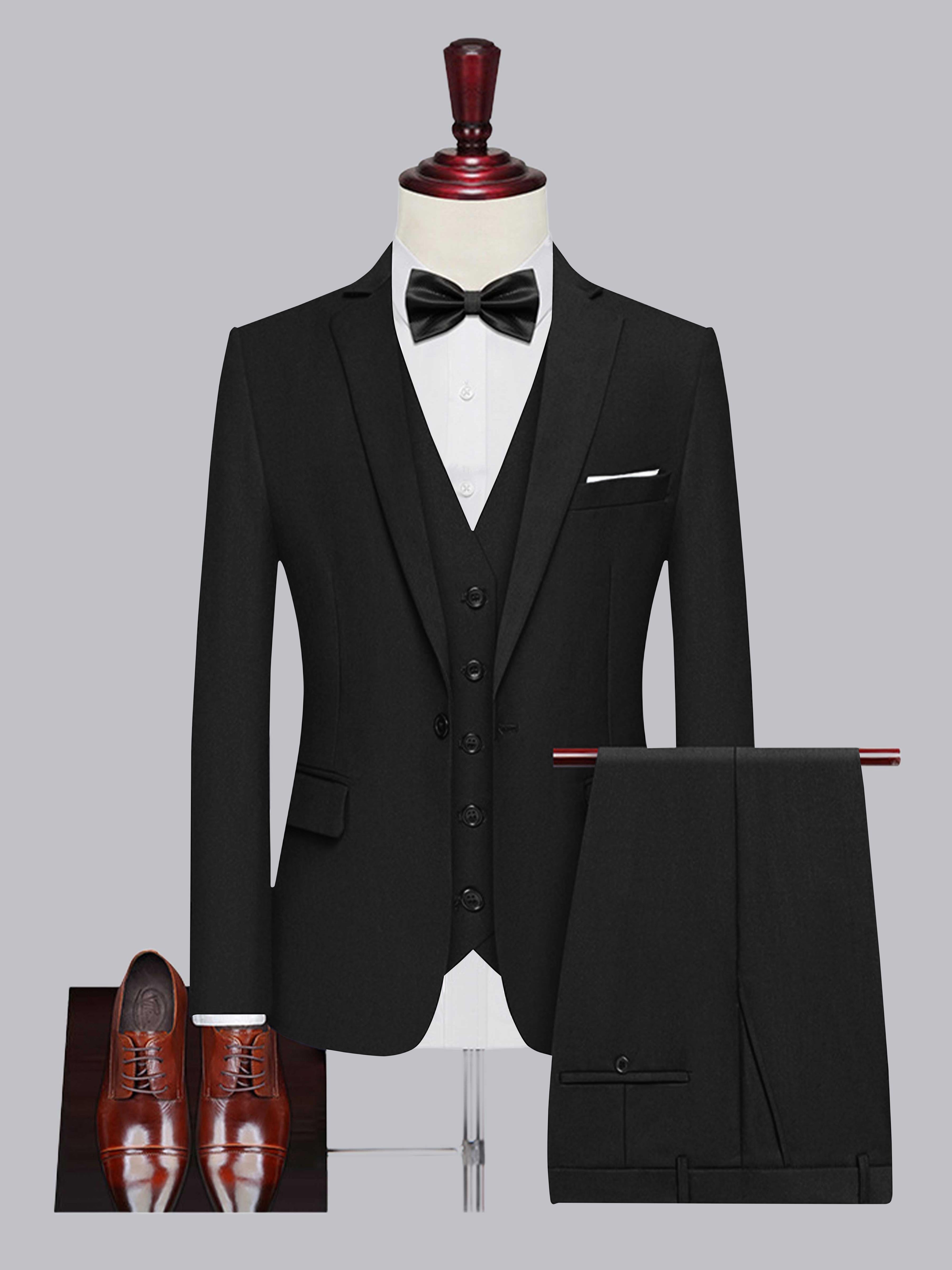 Men's One Button 3 Pieces Wedding Suits UK