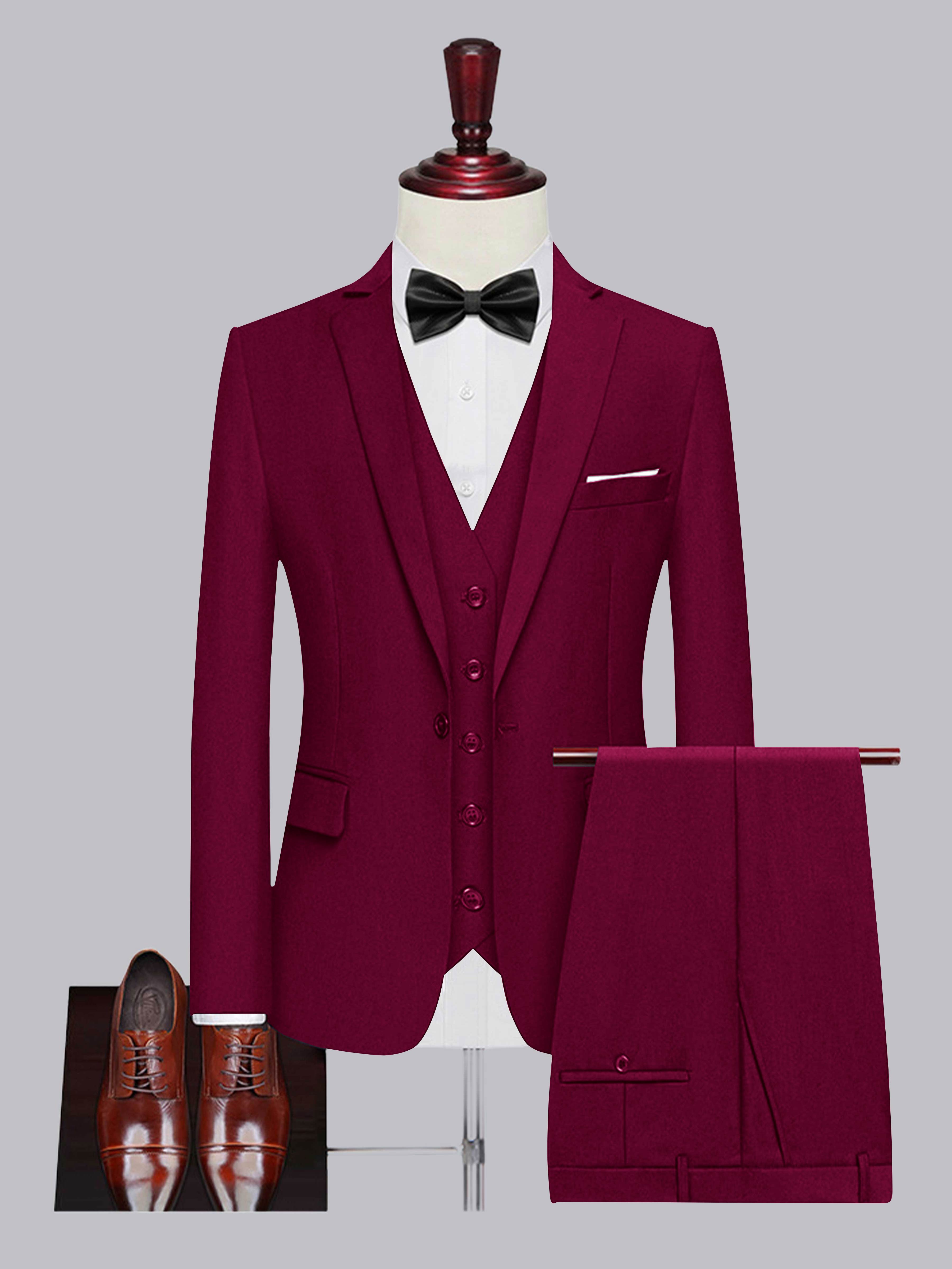 Men's One Button 3 Pieces Wedding Suits UK