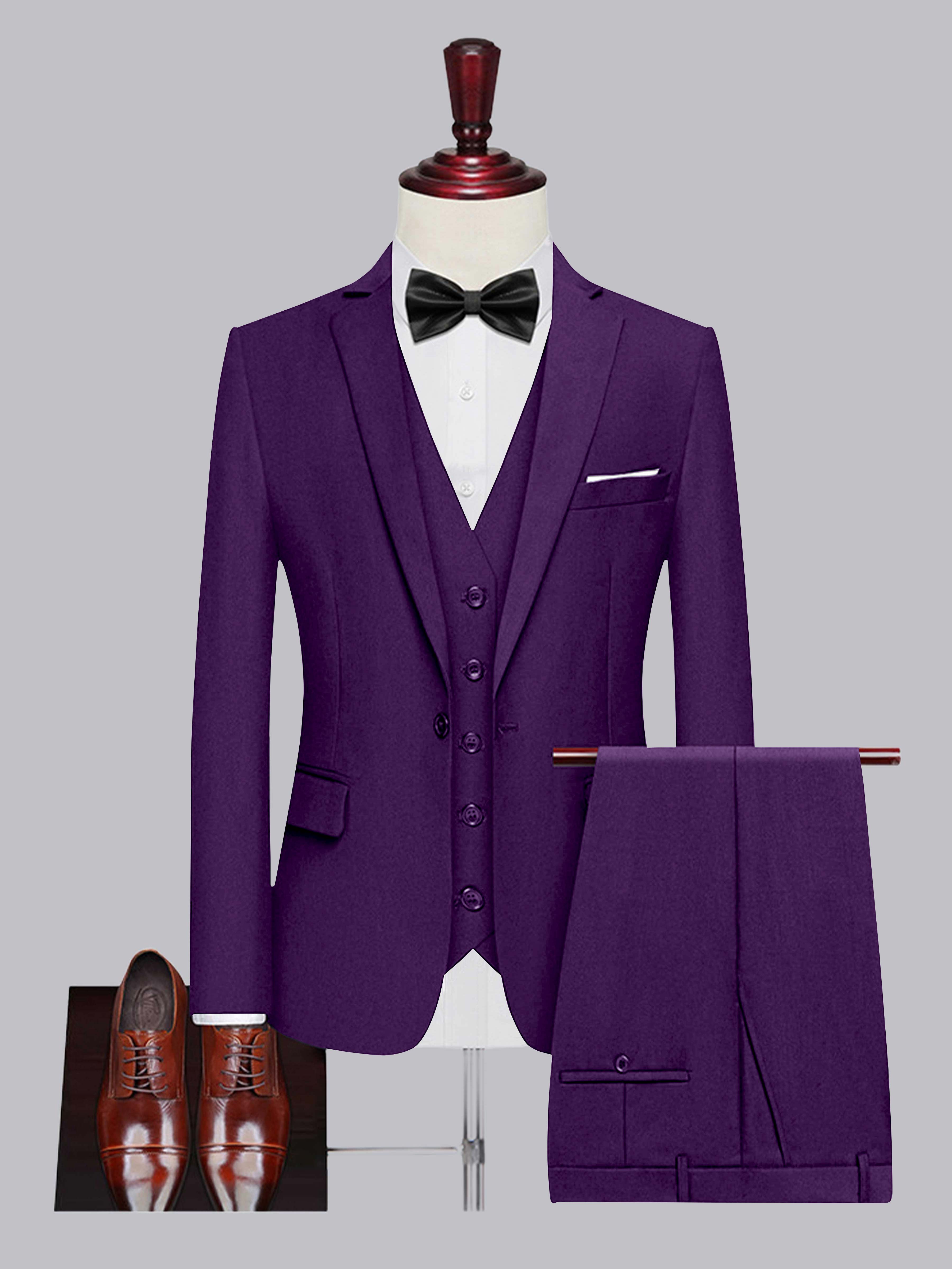 Men's One Button 3 Pieces Wedding Suits UK