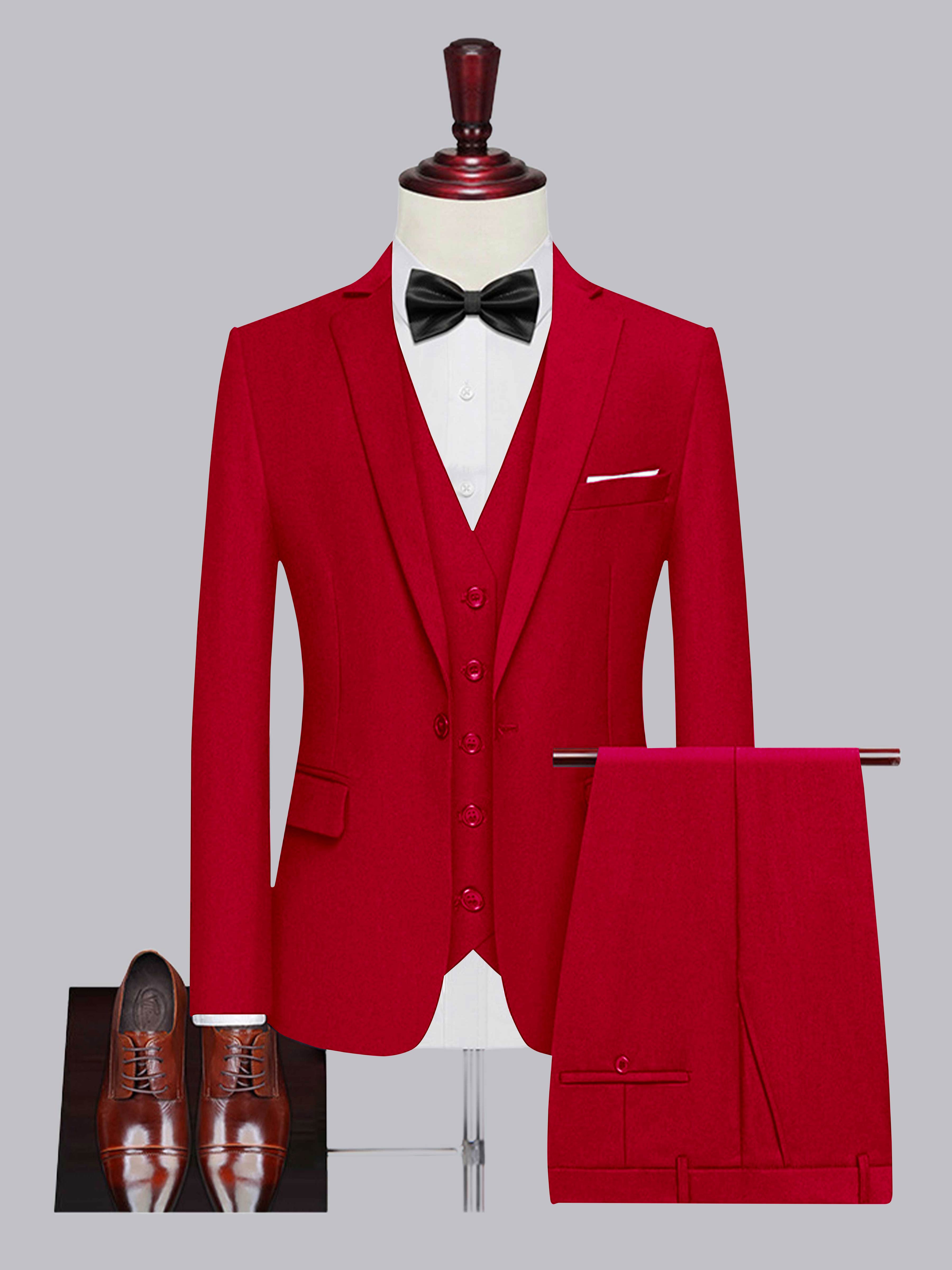 Men's One Button 3 Pieces Wedding Suits UK