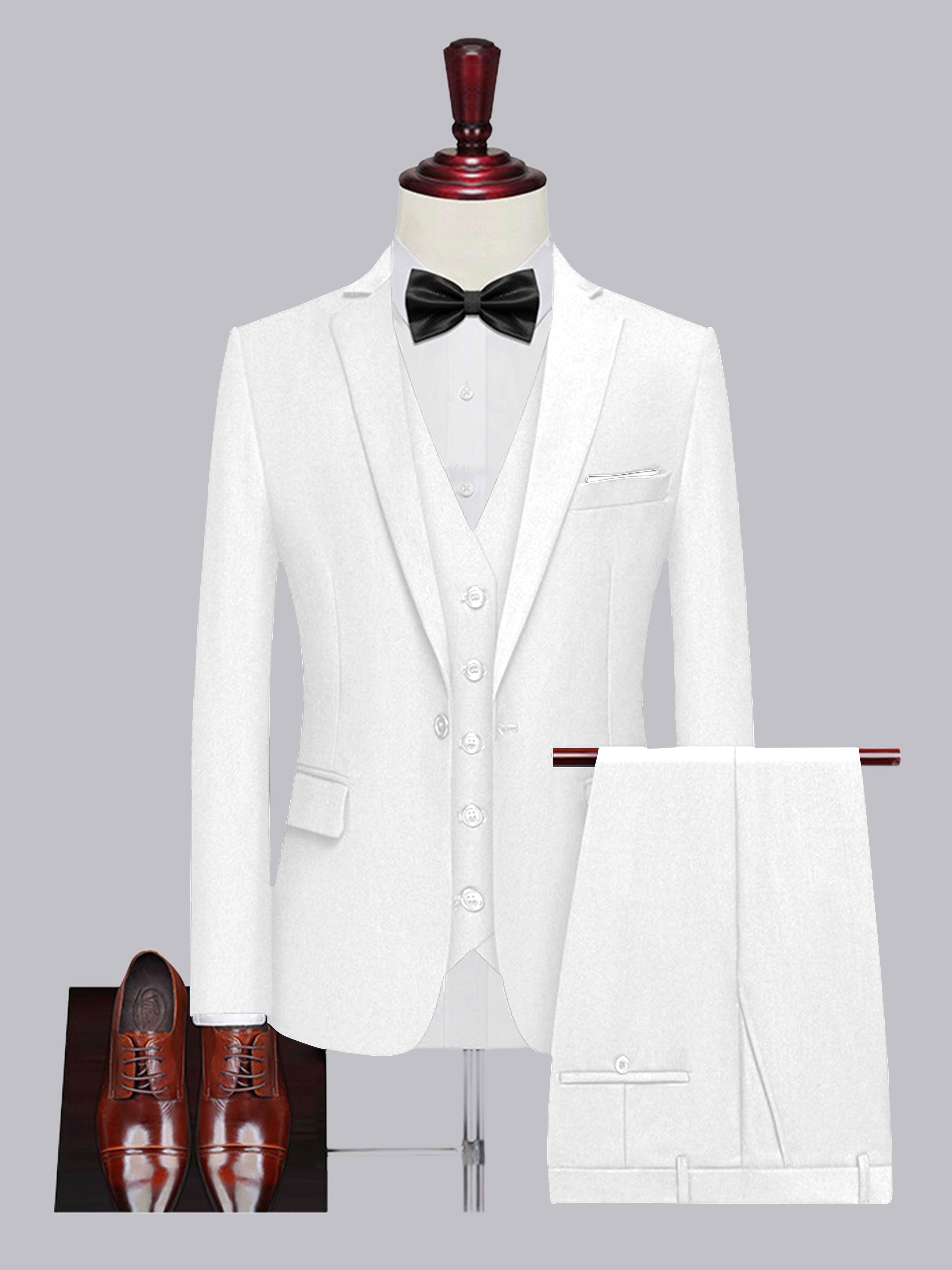 Men's One Button 3 Pieces Wedding Suits UK