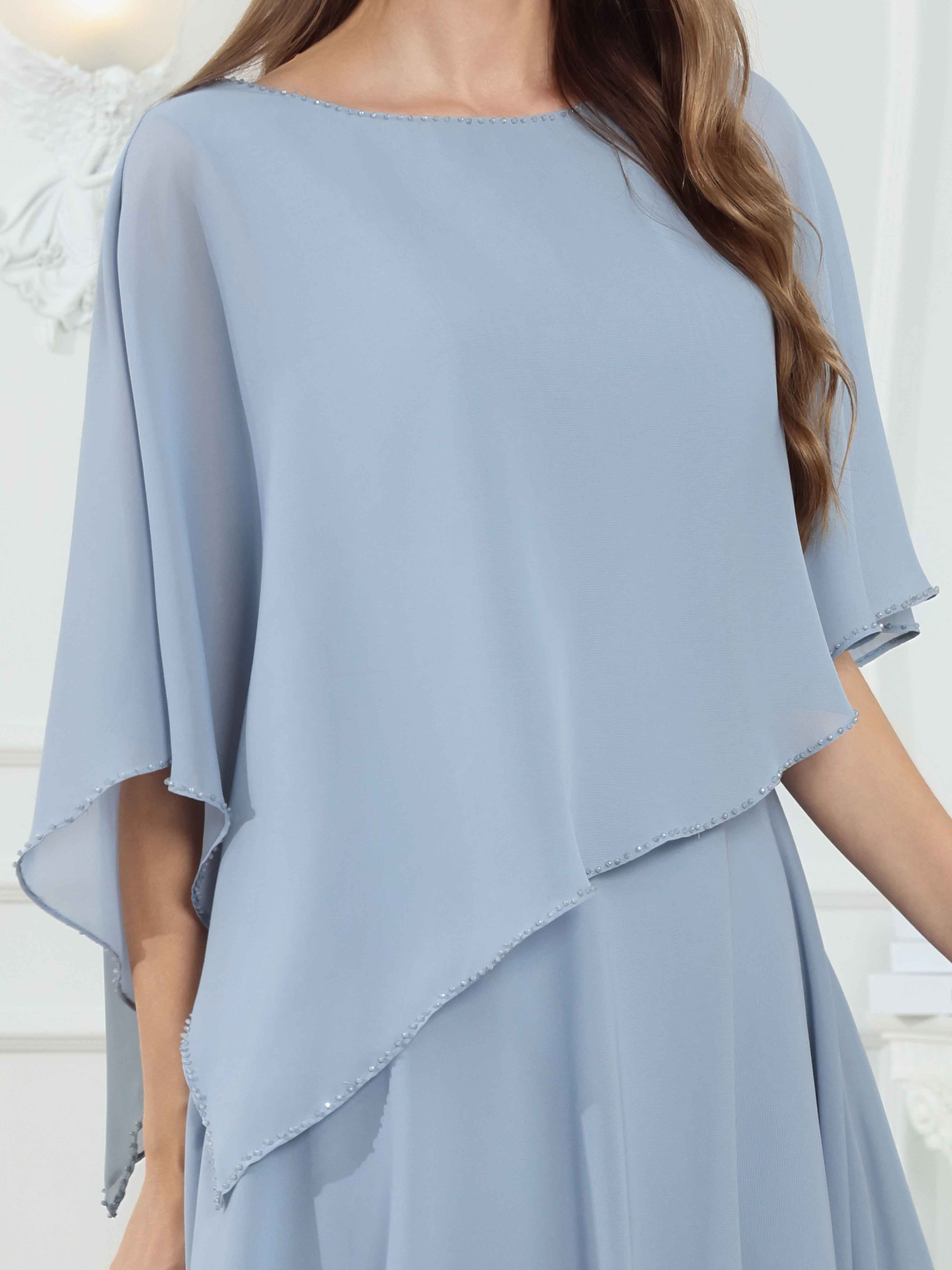 Nephele Charming A-Line Short Chiffon Mother of The Bride Dresses