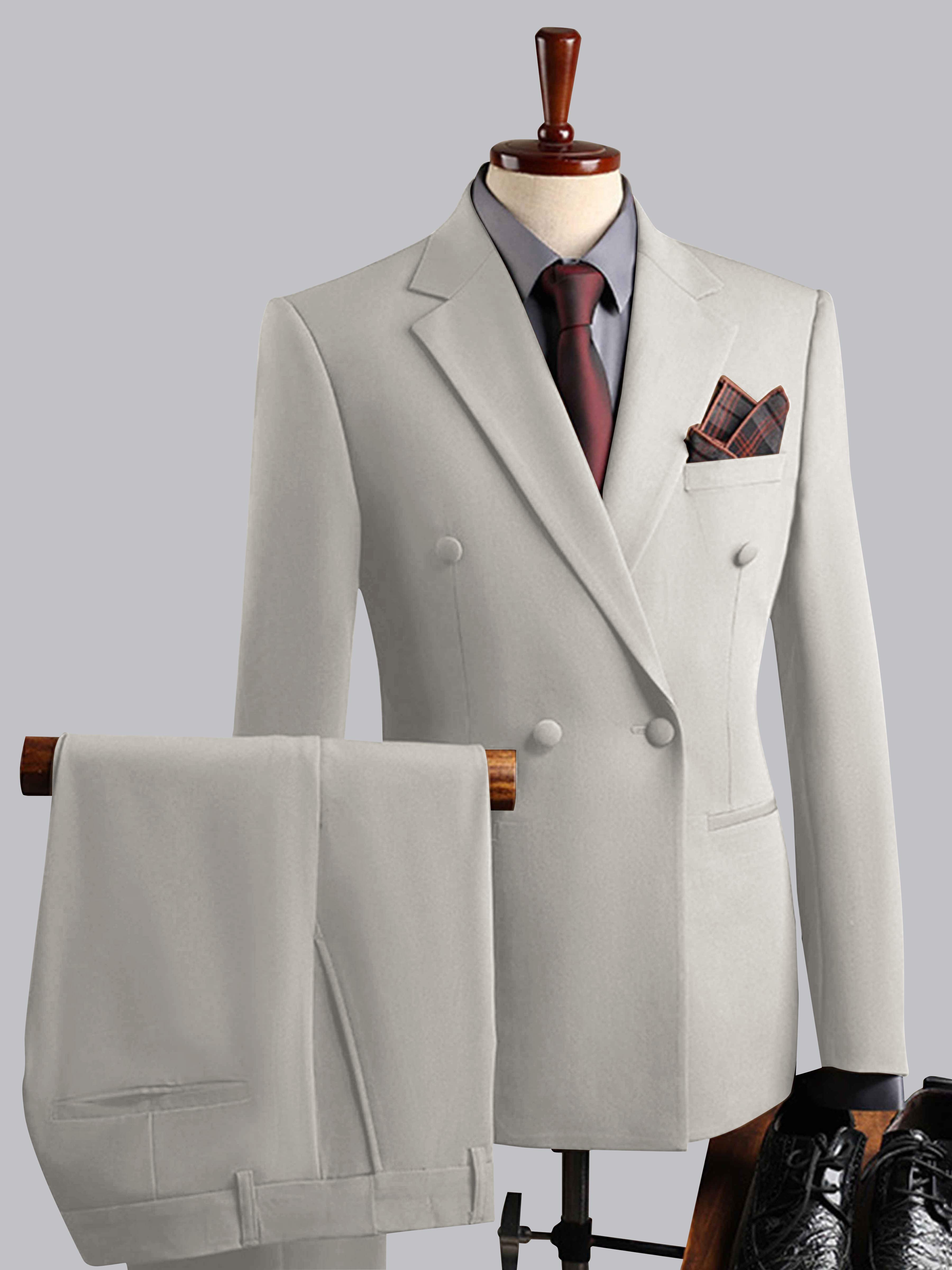 Elegant Men's Double Breasted 3 Pieces Wedding Suits UK