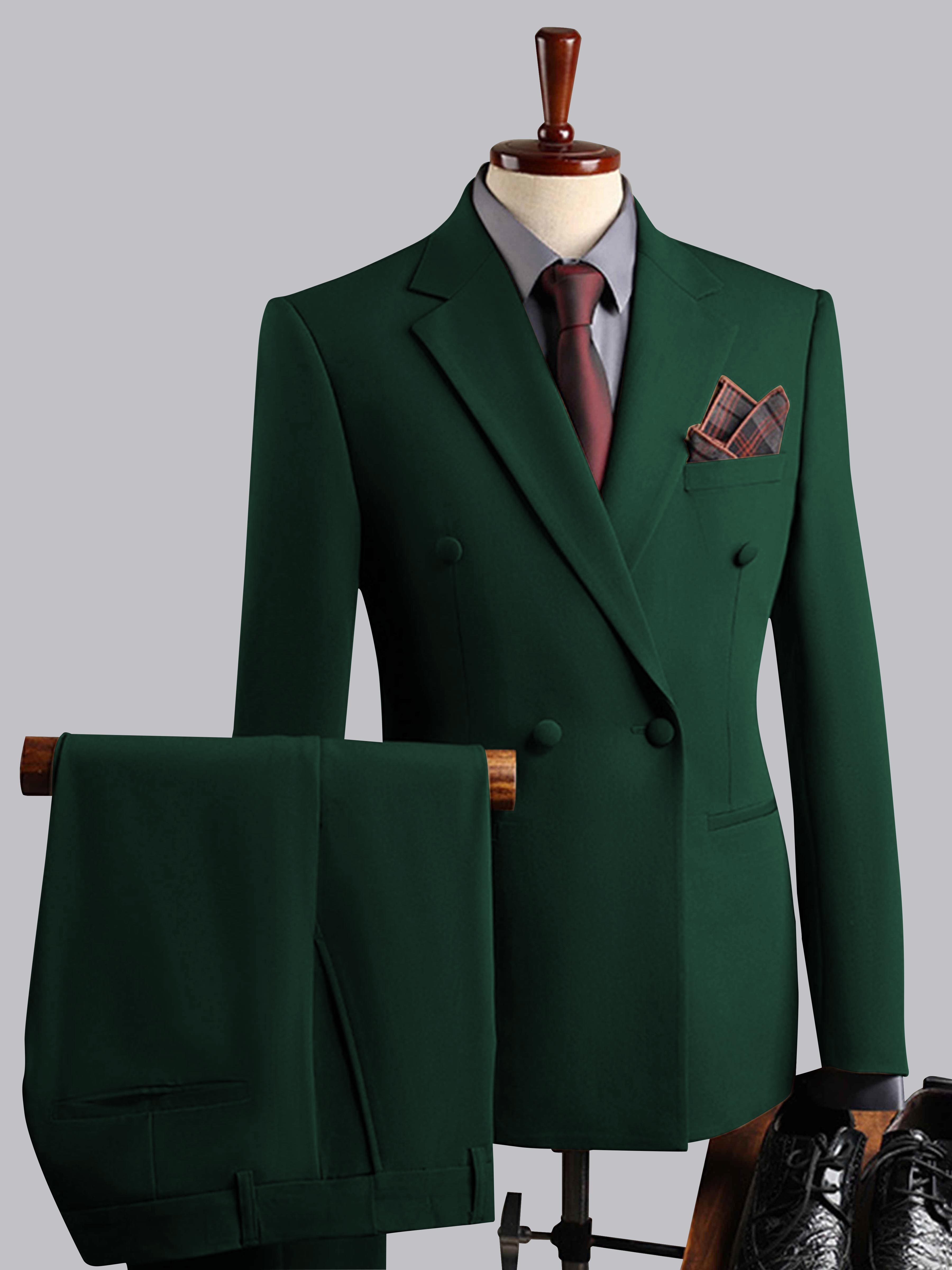 Elegant Men's Double Breasted 3 Pieces Wedding Suits UK