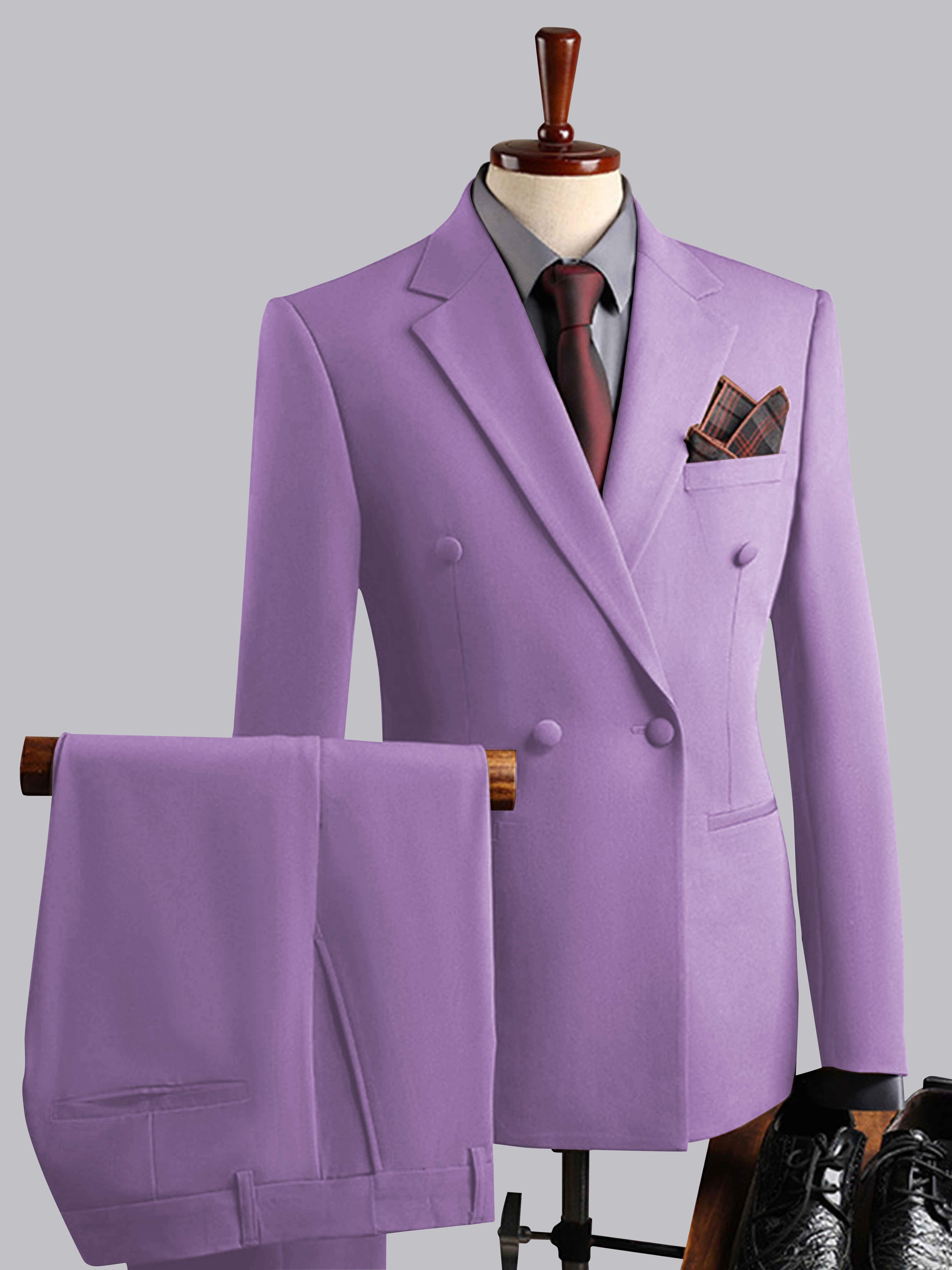 Elegant Men's Double Breasted 3 Pieces Wedding Suits UK