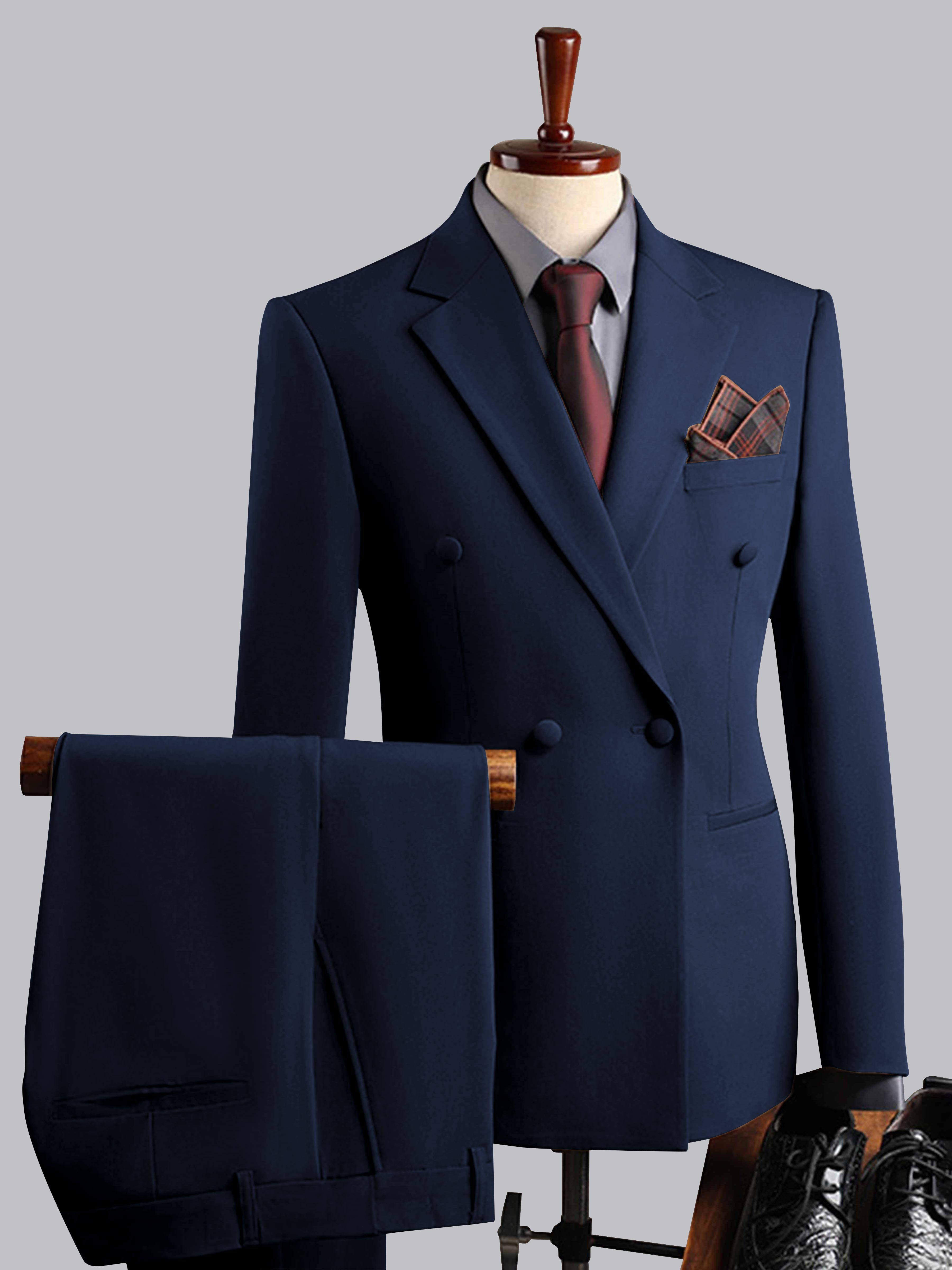Elegant Men's Double Breasted 3 Pieces Wedding Suits UK