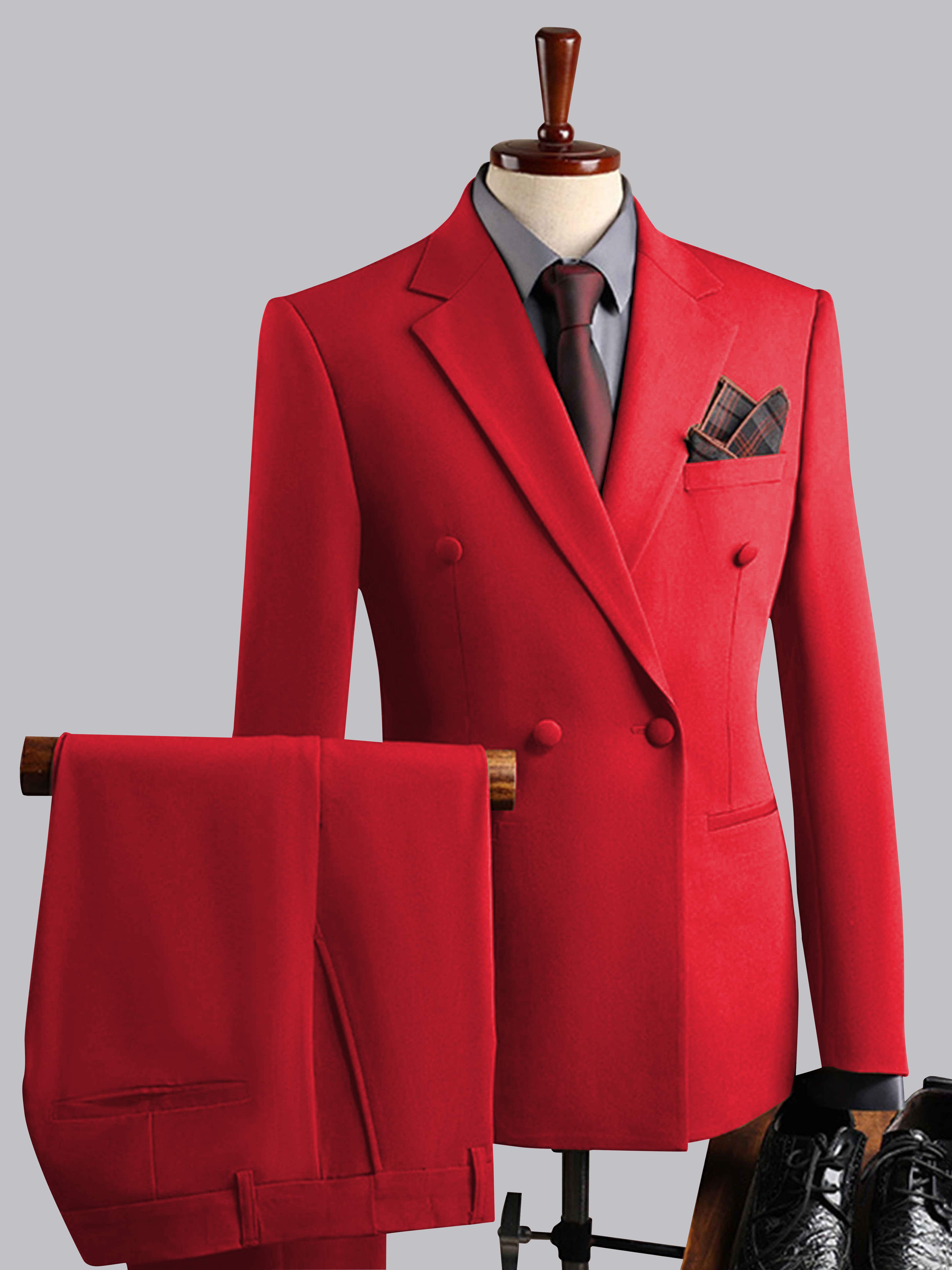 Elegant Men's Double Breasted 3 Pieces Wedding Suits UK
