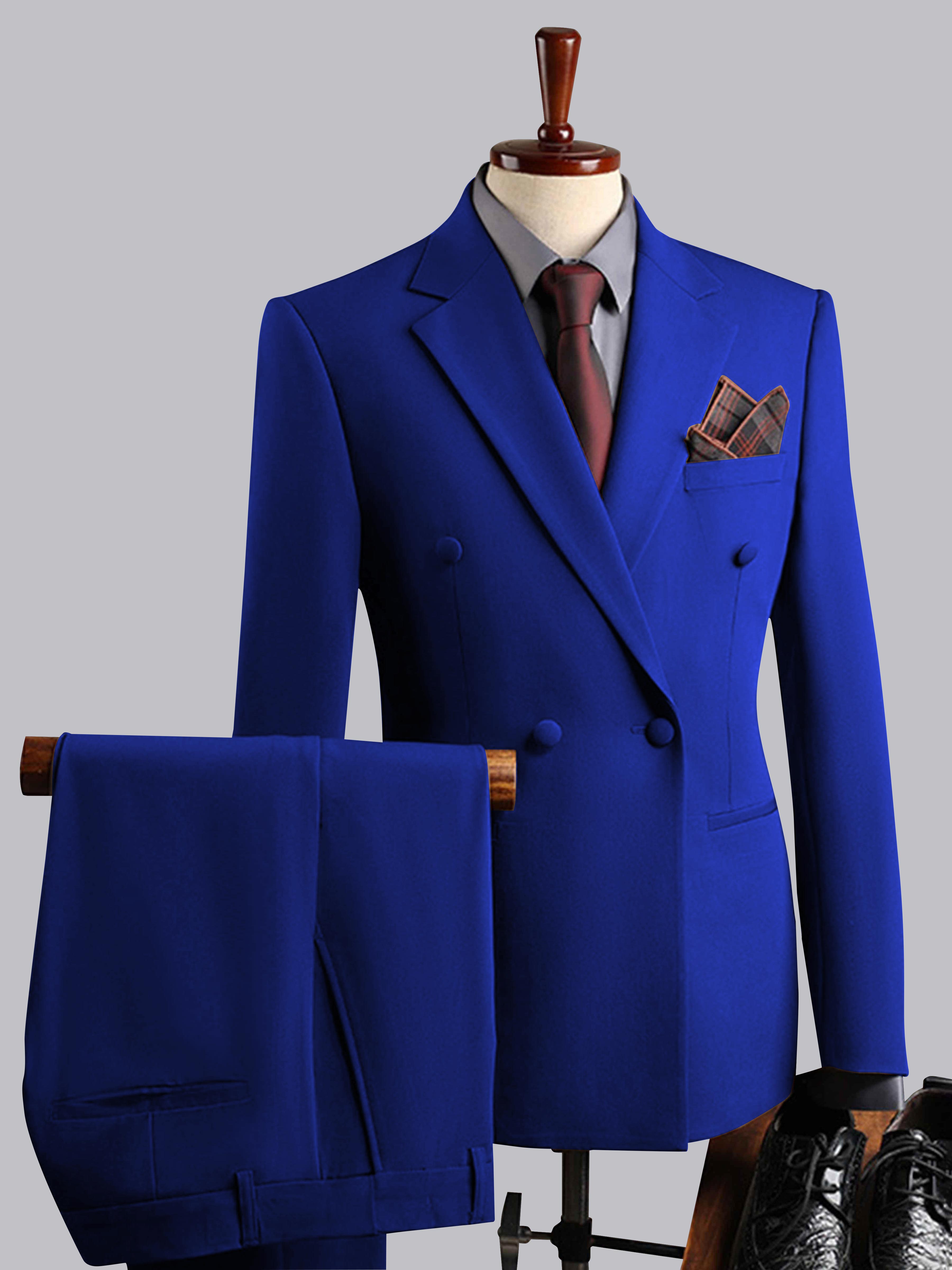 Elegant Men's Double Breasted 3 Pieces Wedding Suits UK
