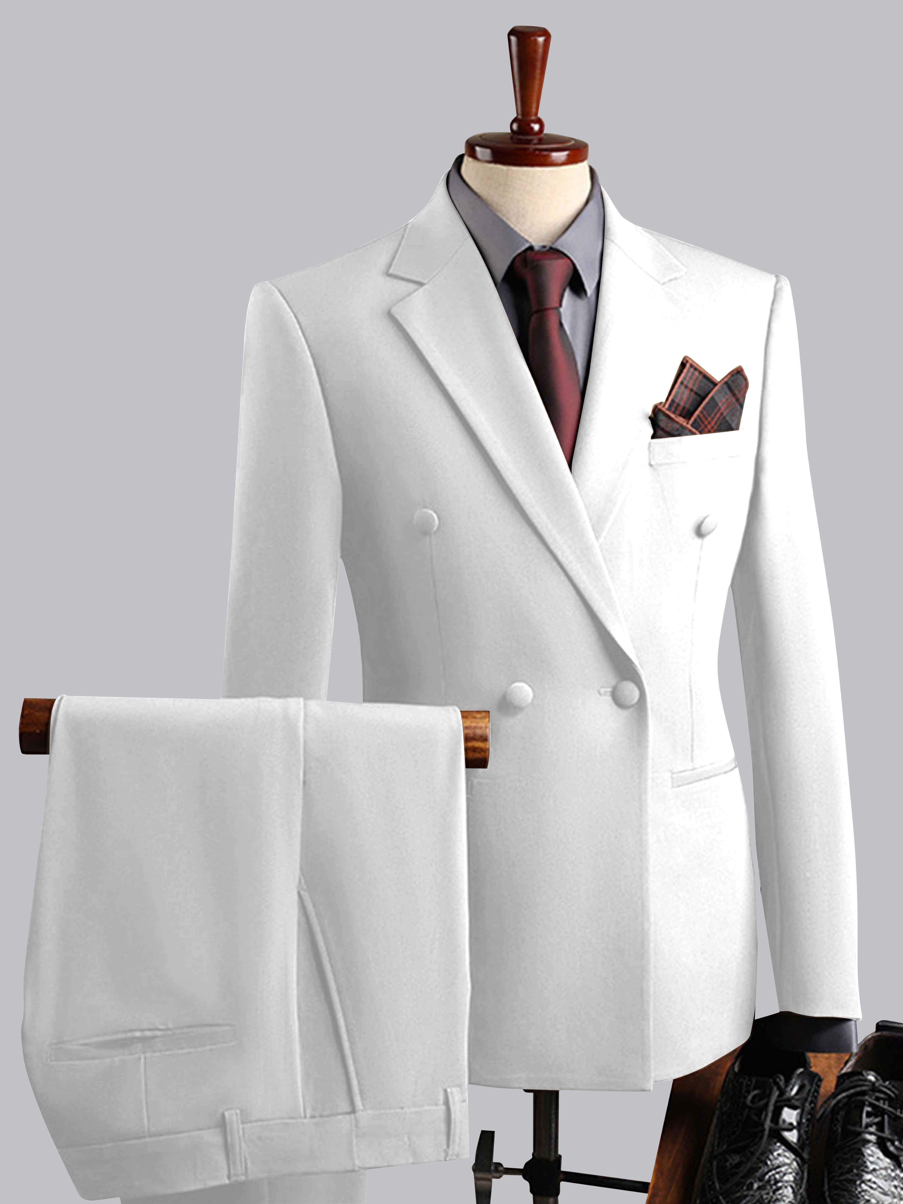 Elegant Men's Double Breasted 3 Pieces Wedding Suits UK