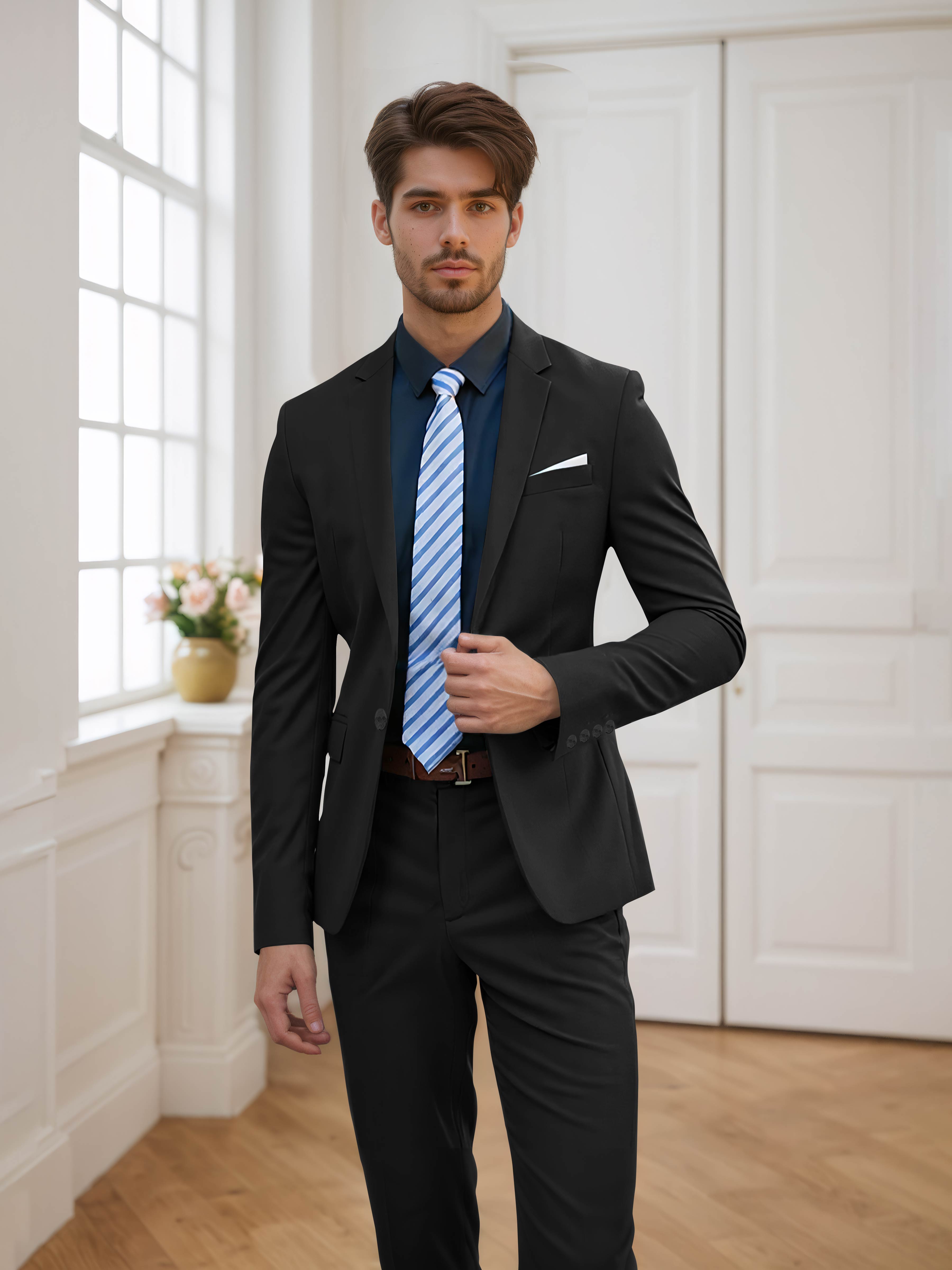 Men's One Button 2 Pieces Wedding Suits UK