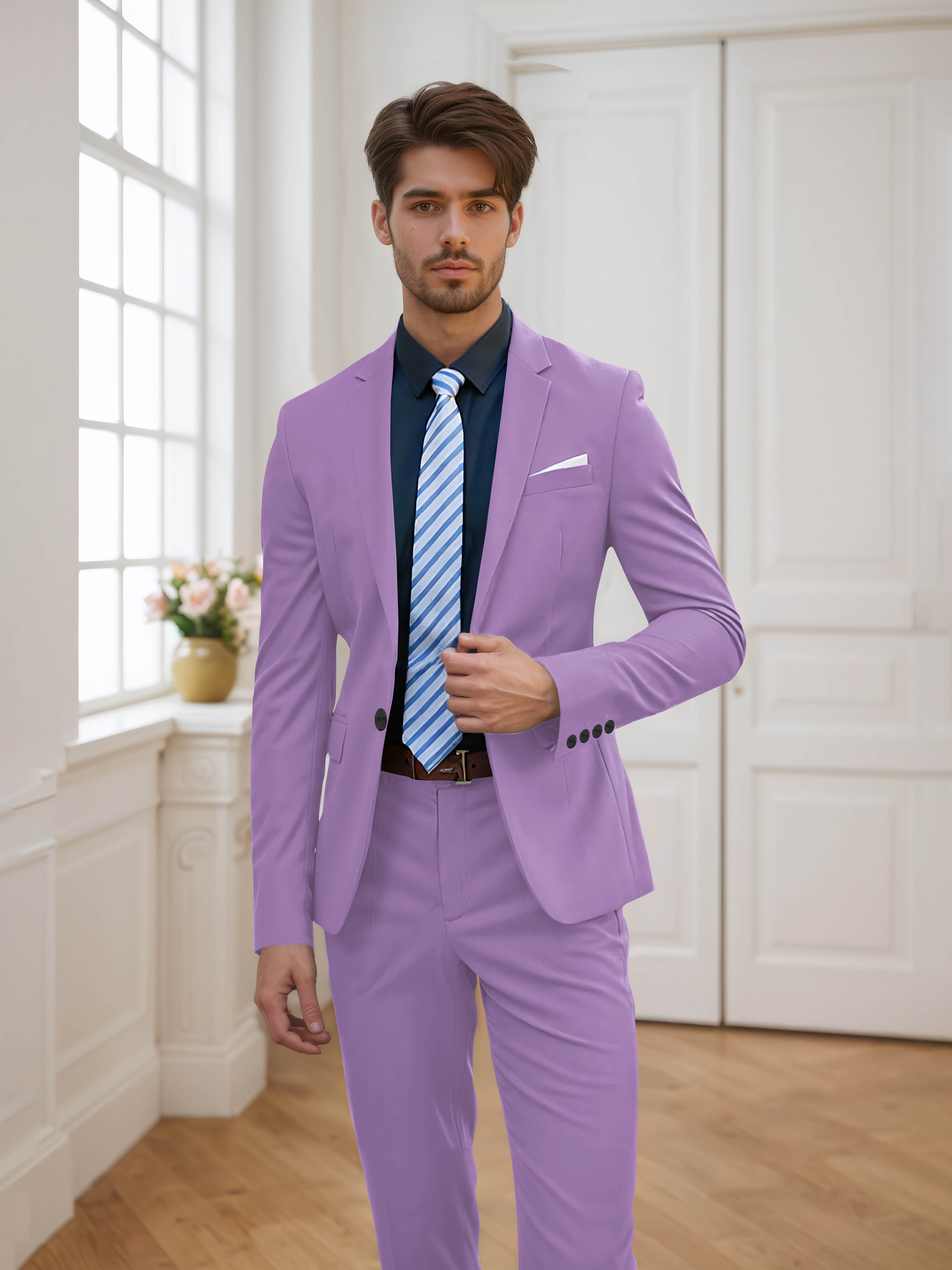 Men's One Button 2 Pieces Wedding Suits UK