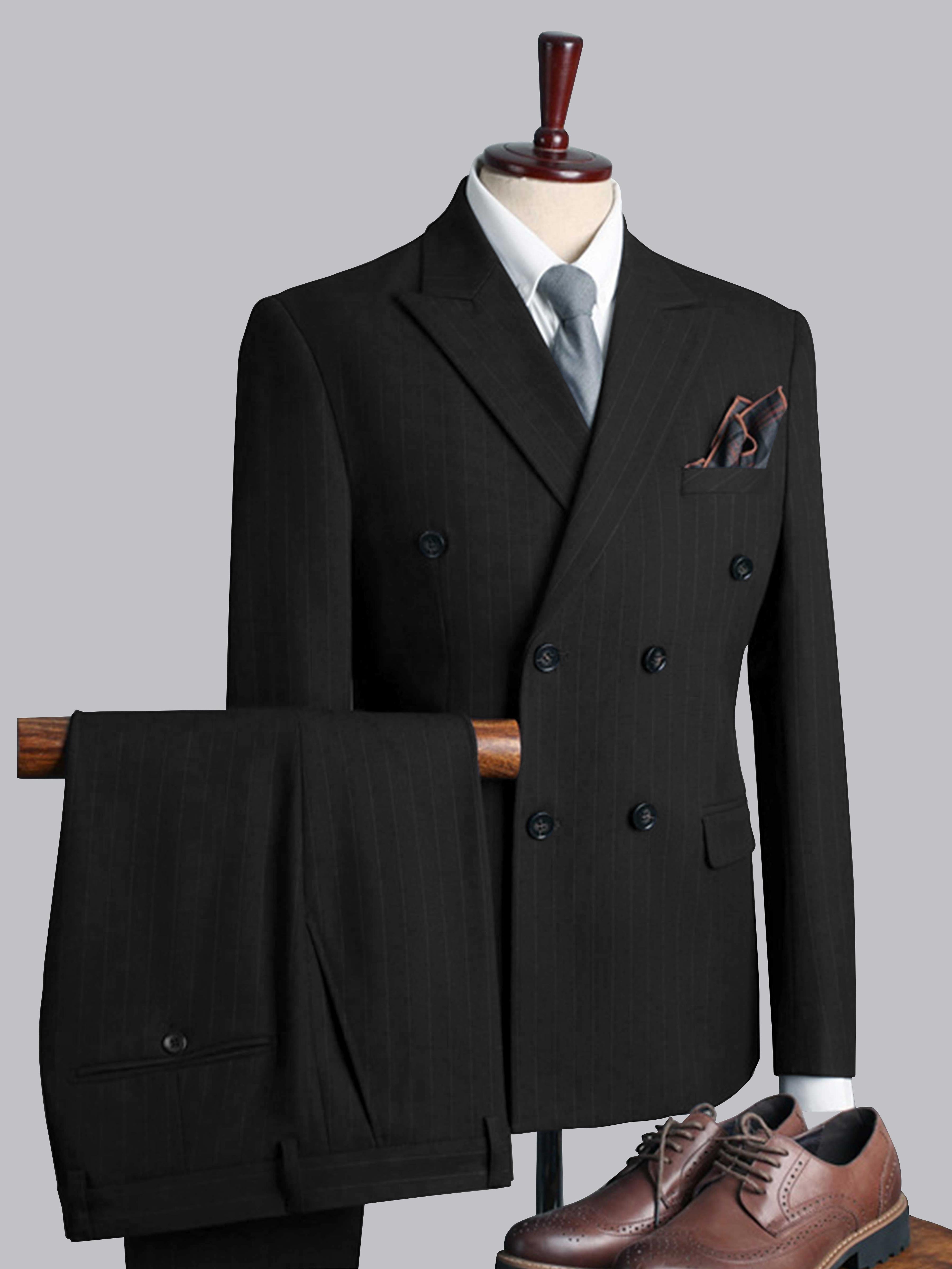 Men's Casual Double Breasted Solid Color 3 Pieces Wedding Suits