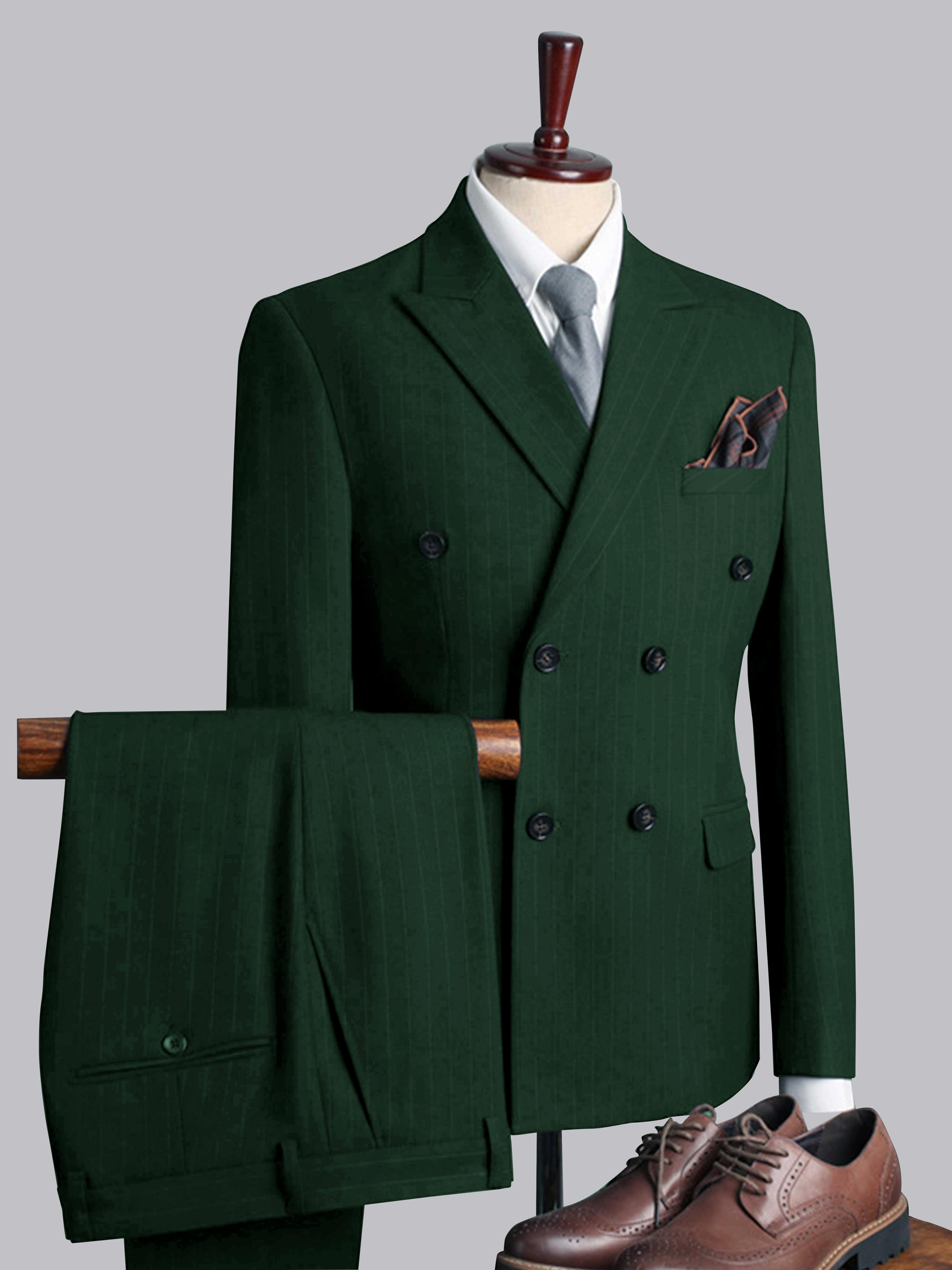 Men's Casual Double Breasted Solid Color 3 Pieces Wedding Suits