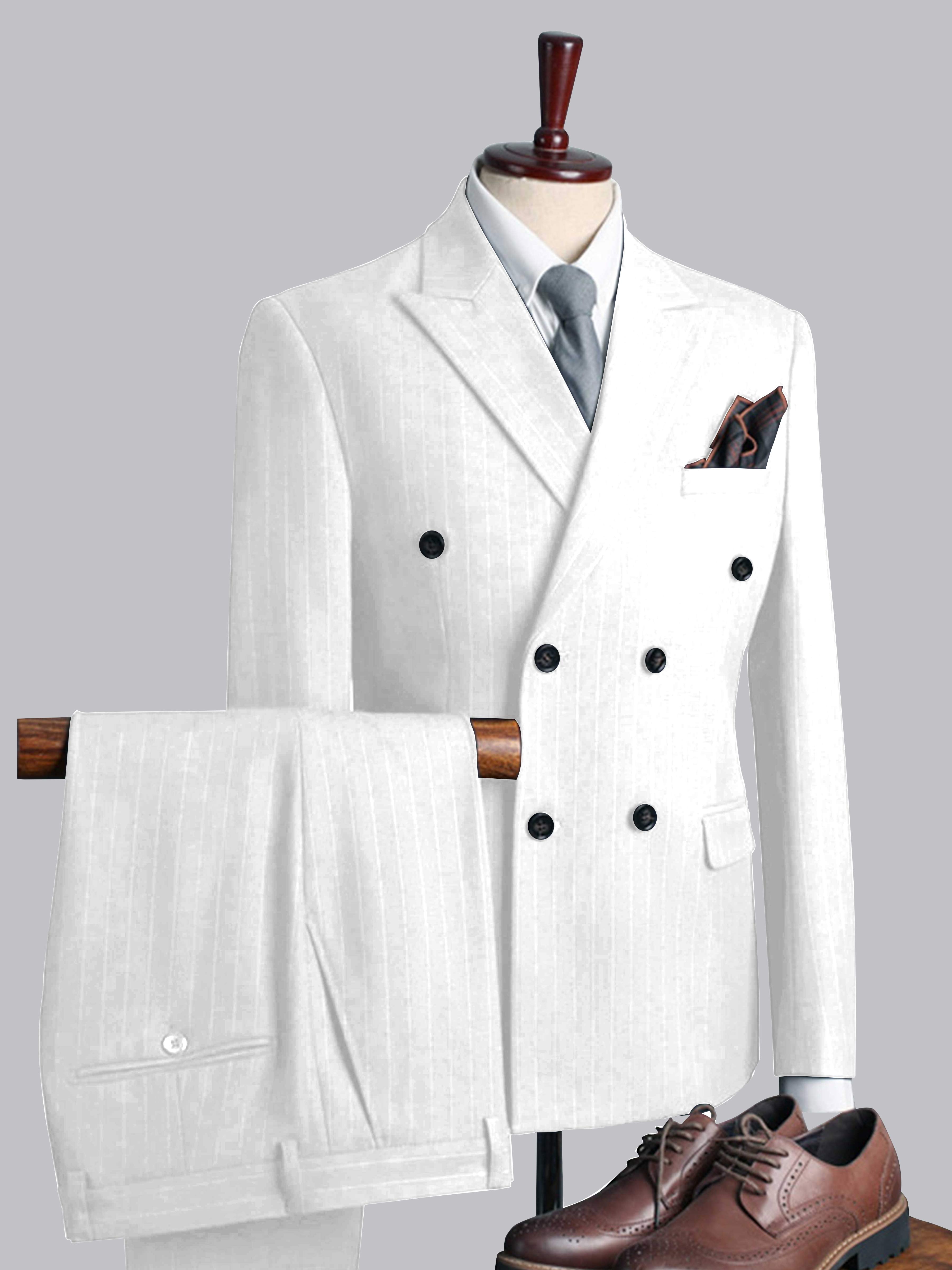 Men's Casual Double Breasted Solid Color 3 Pieces Wedding Suits