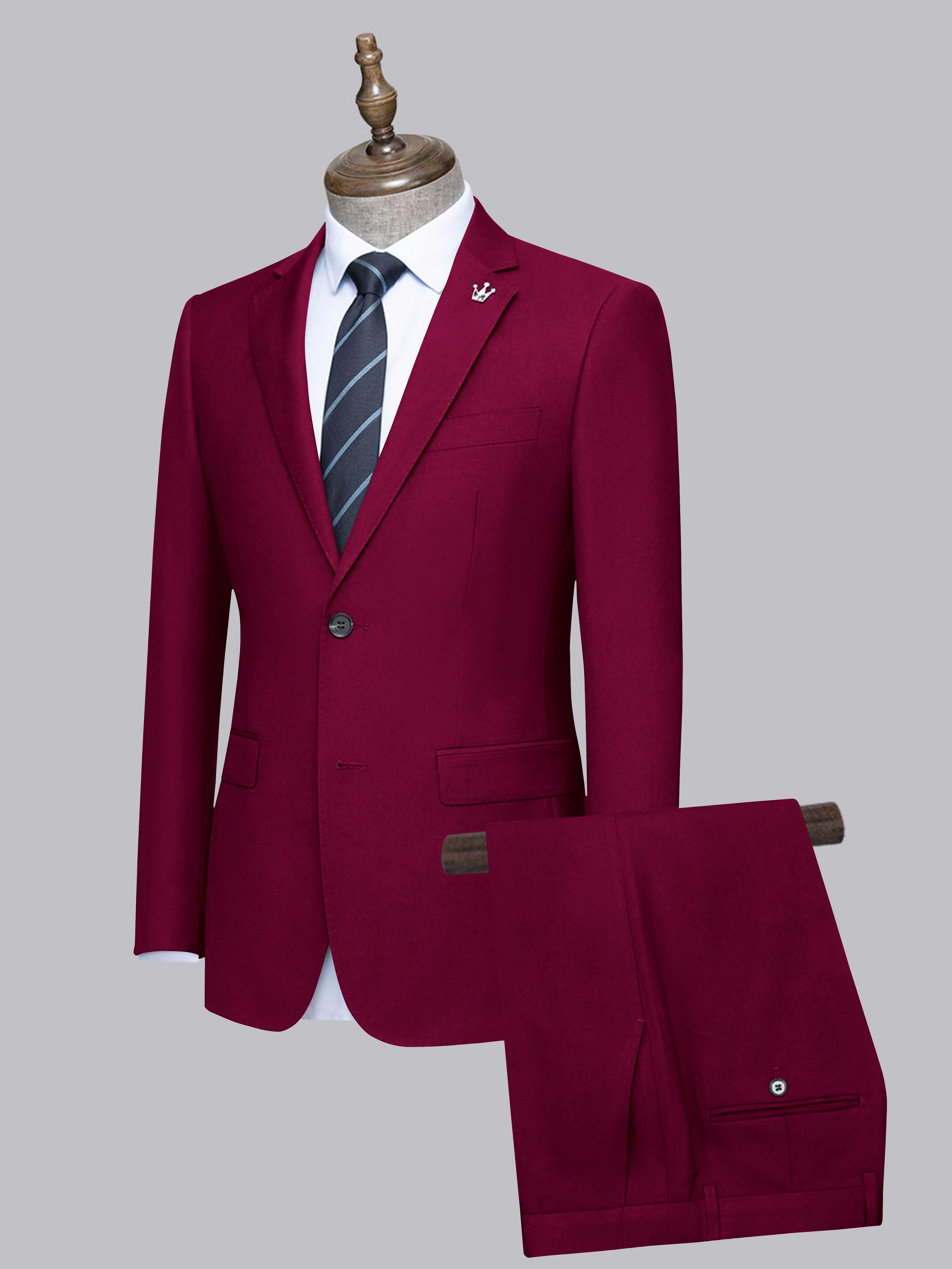 Men's Slim Fit Two-Buttons 2 Pieces Wedding Suits UK