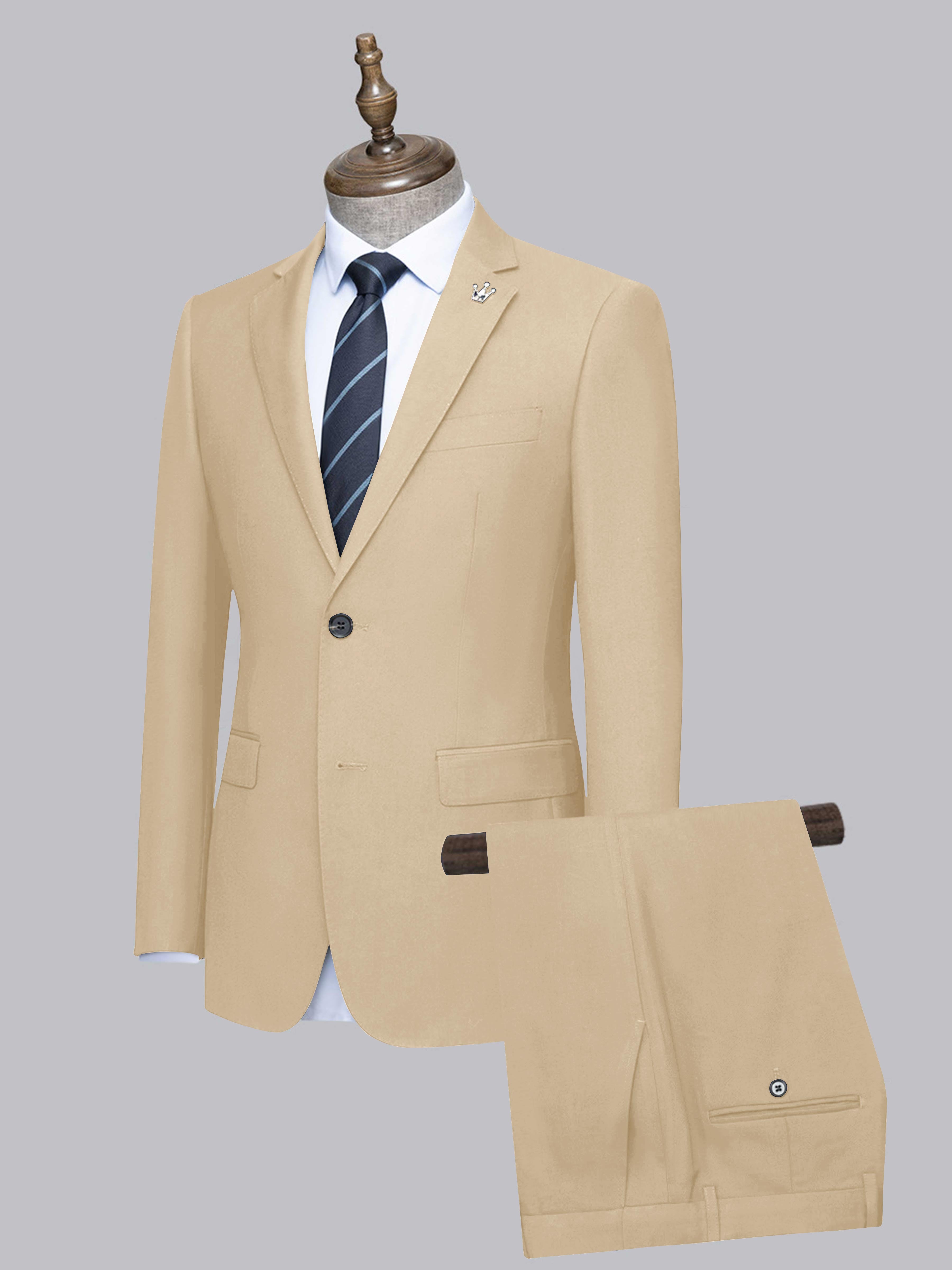 Men's Slim Fit Two-Buttons 2 Pieces Wedding Suits UK