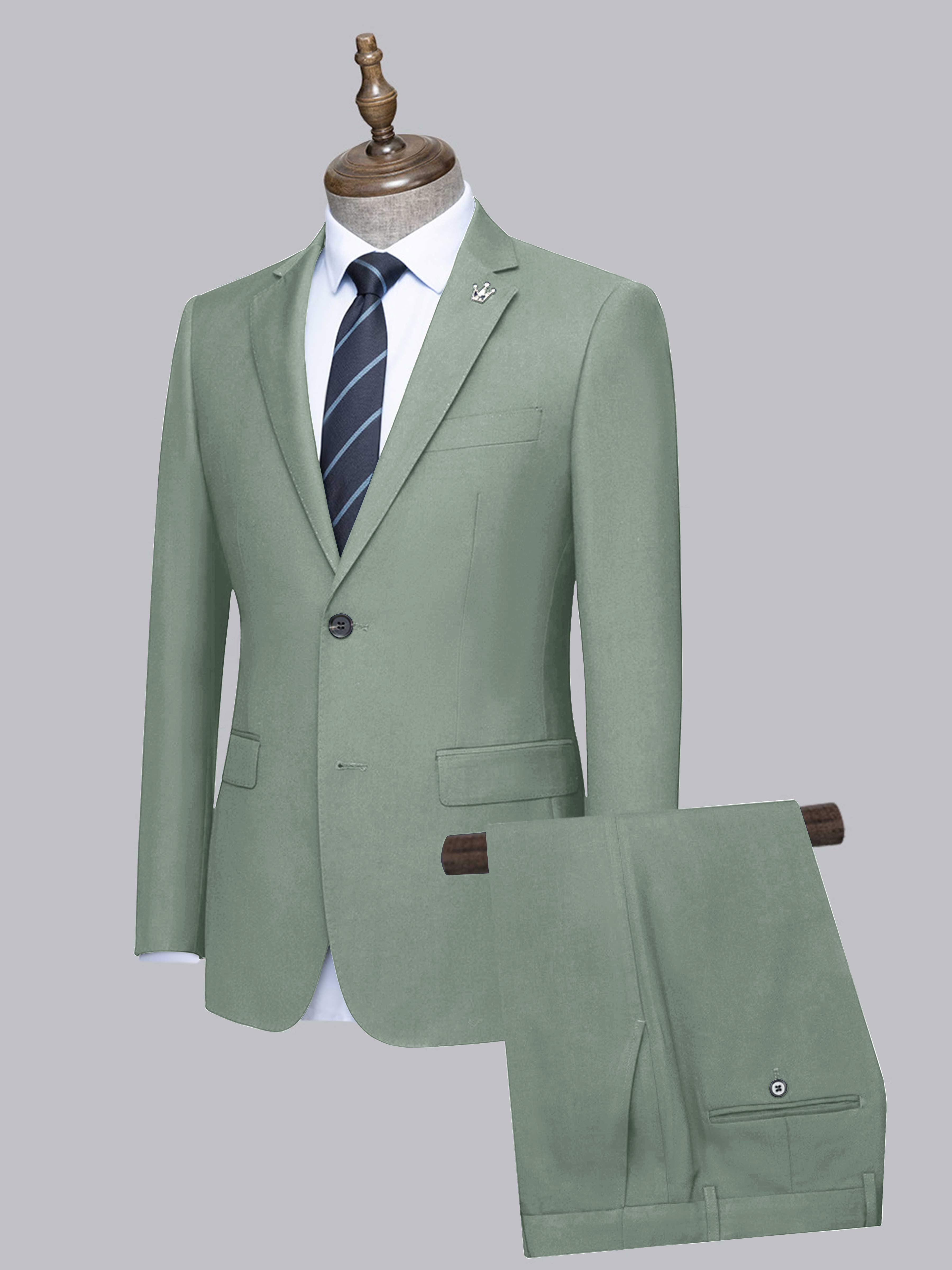 Men's Slim Fit Two-Buttons 2 Pieces Wedding Suits UK