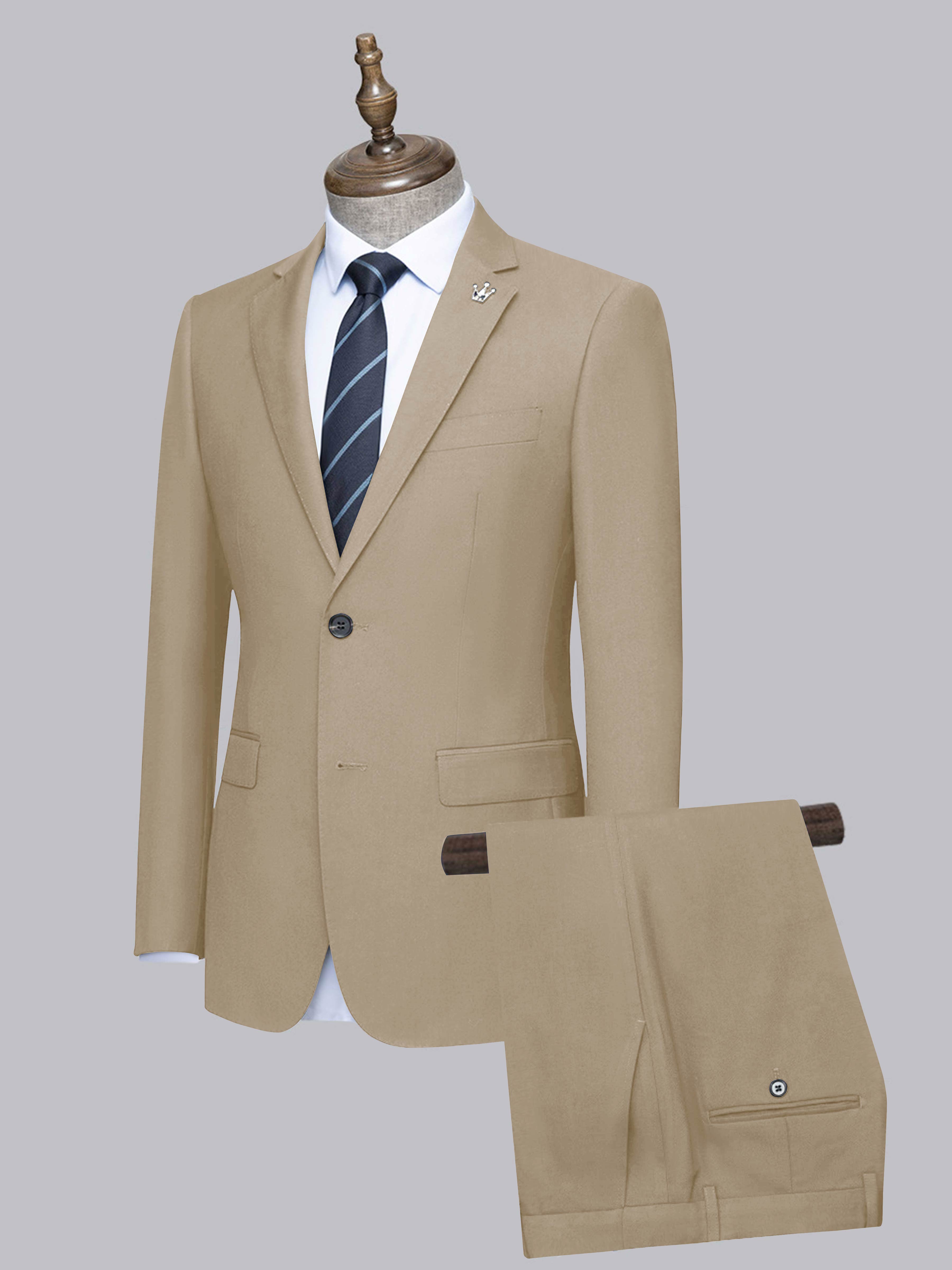 Men's Slim Fit Two-Buttons 2 Pieces Wedding Suits UK