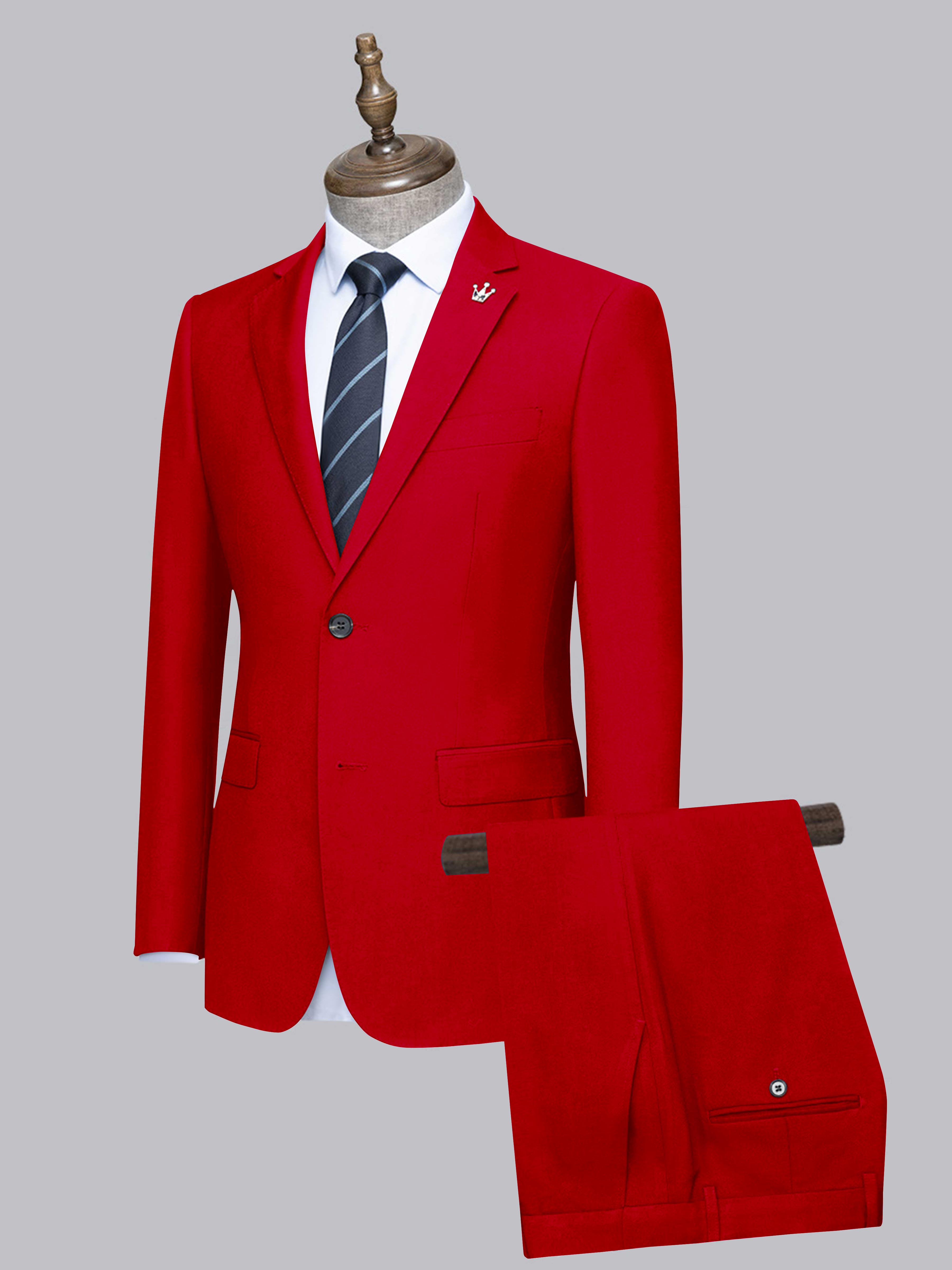 Men's Slim Fit Two-Buttons 2 Pieces Wedding Suits UK