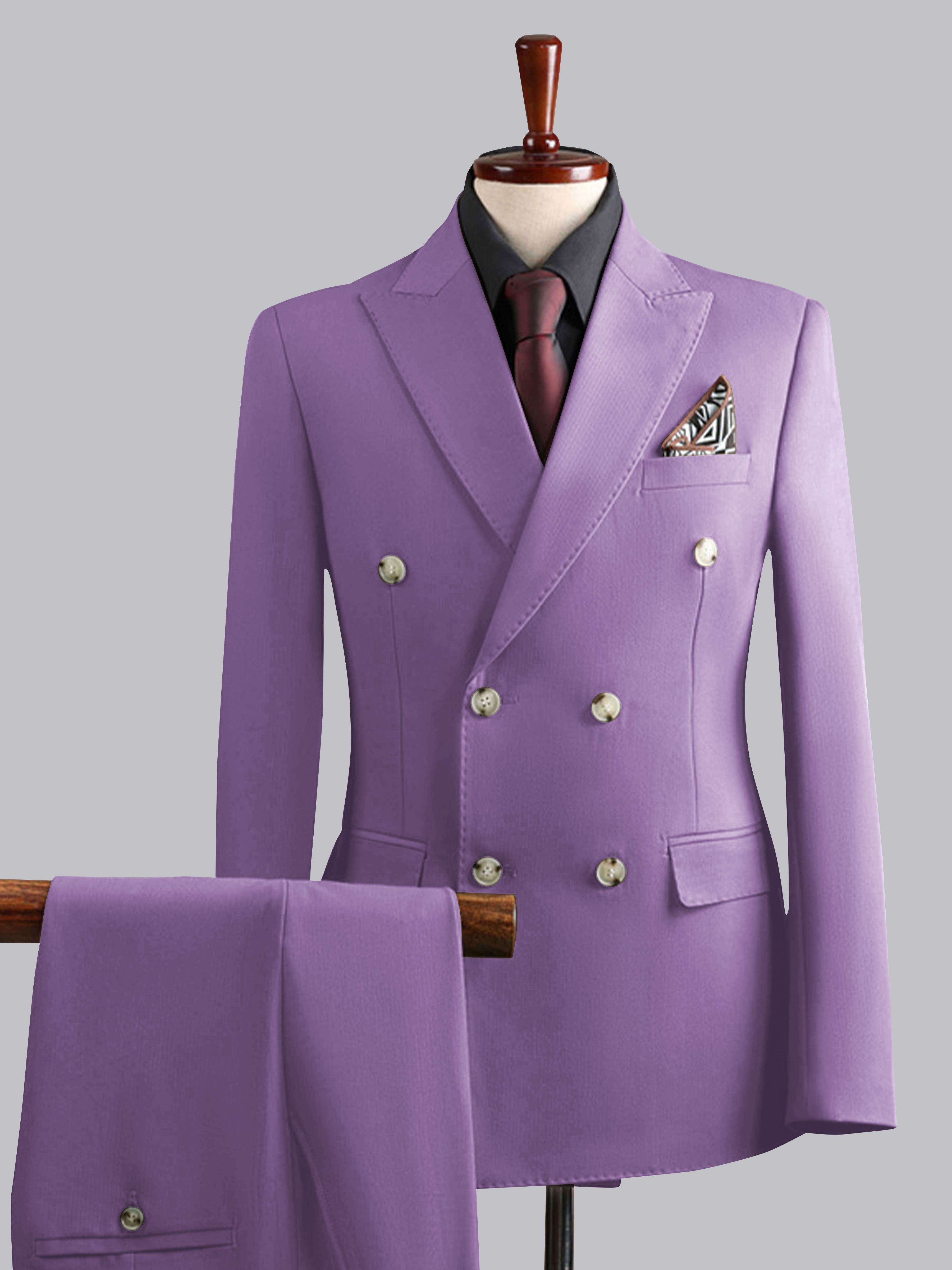 Modern Men's Tailored Fit Double Breasted 3 Pieces Wedding Suits UK