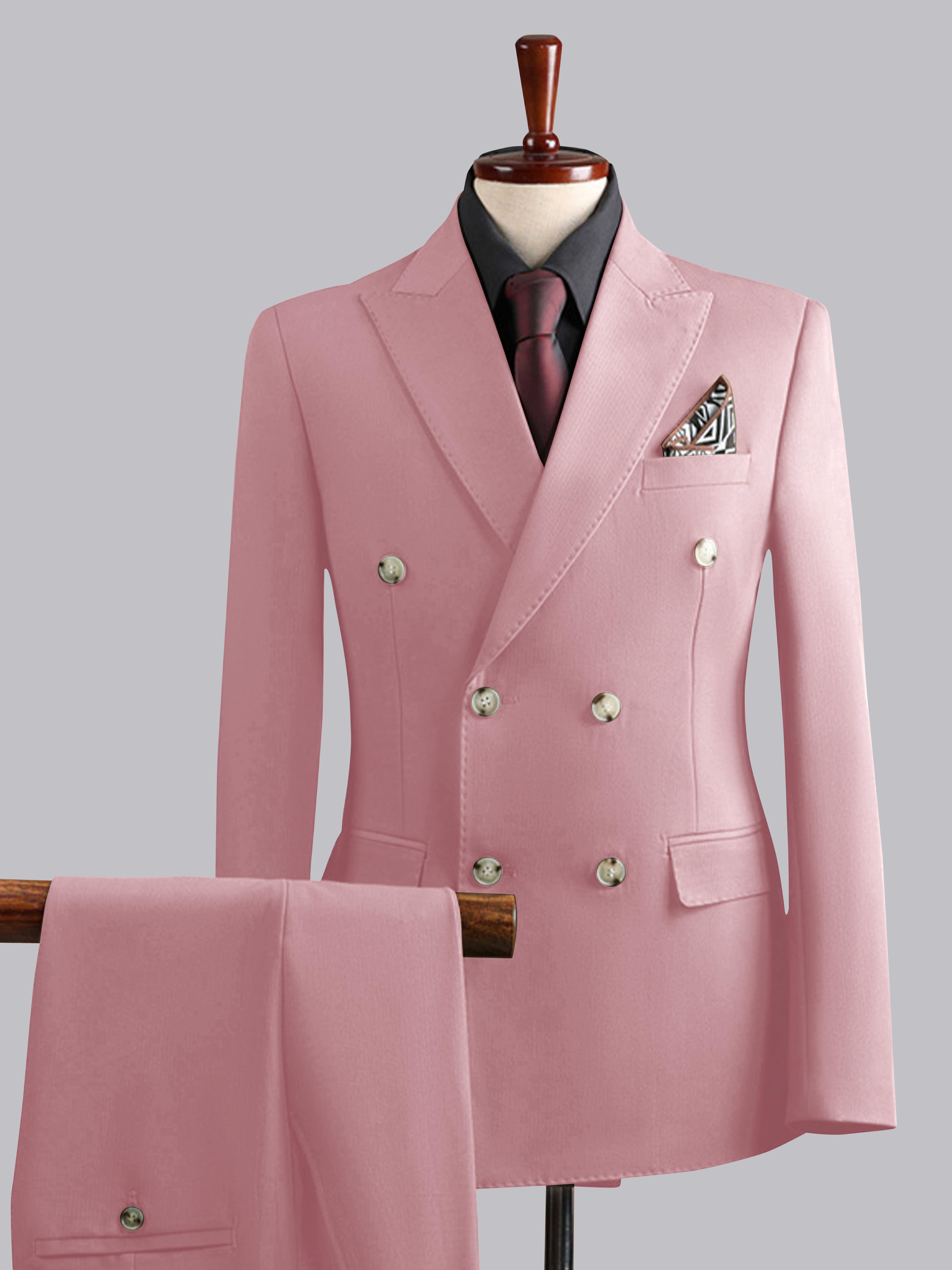 Modern Men's Tailored Fit Double Breasted 3 Pieces Wedding Suits UK
