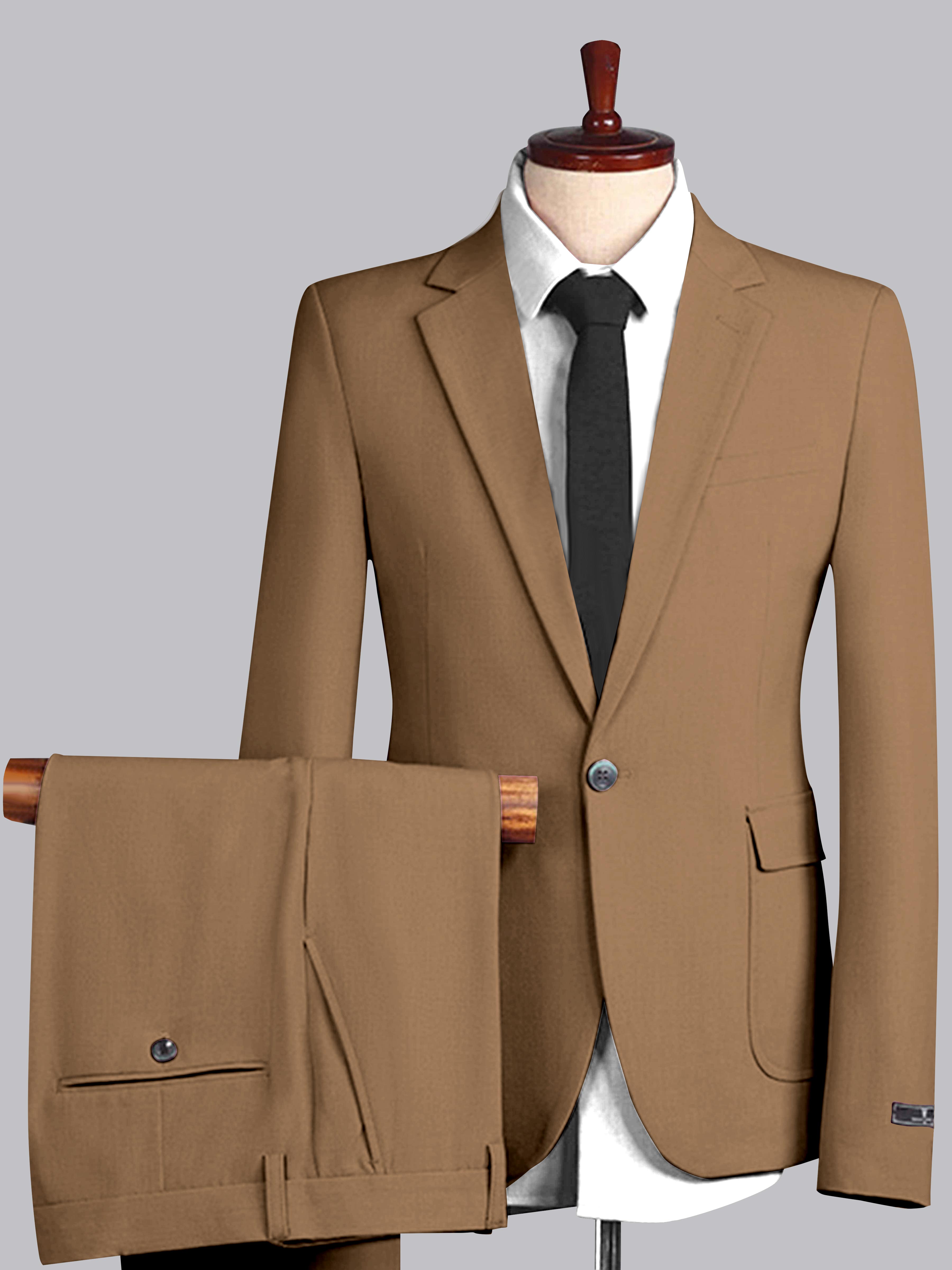 Men's Slim Fit One Button 2 Pieces Wedding Suits UK