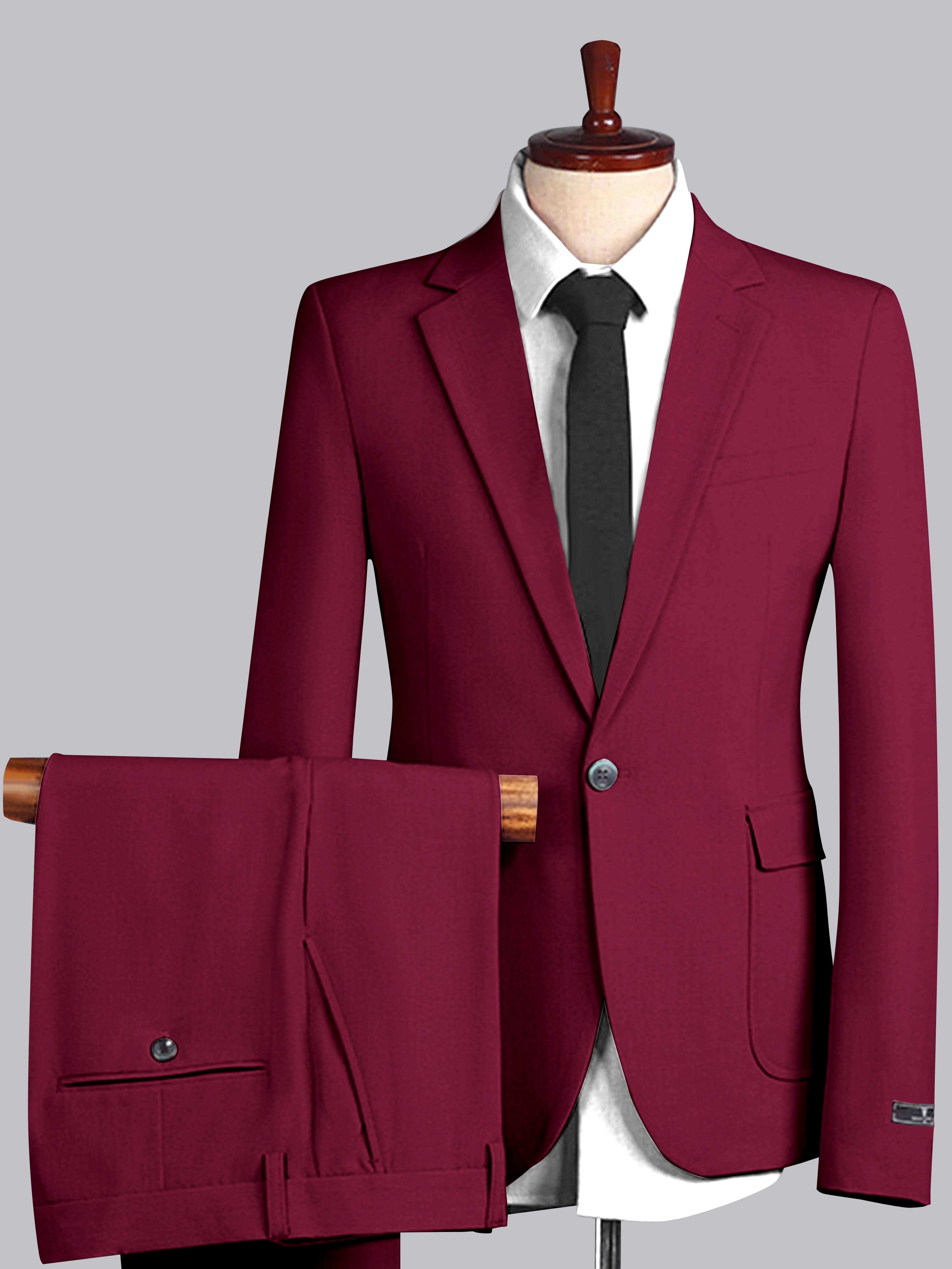 Men's Slim Fit One Button 2 Pieces Wedding Suits UK