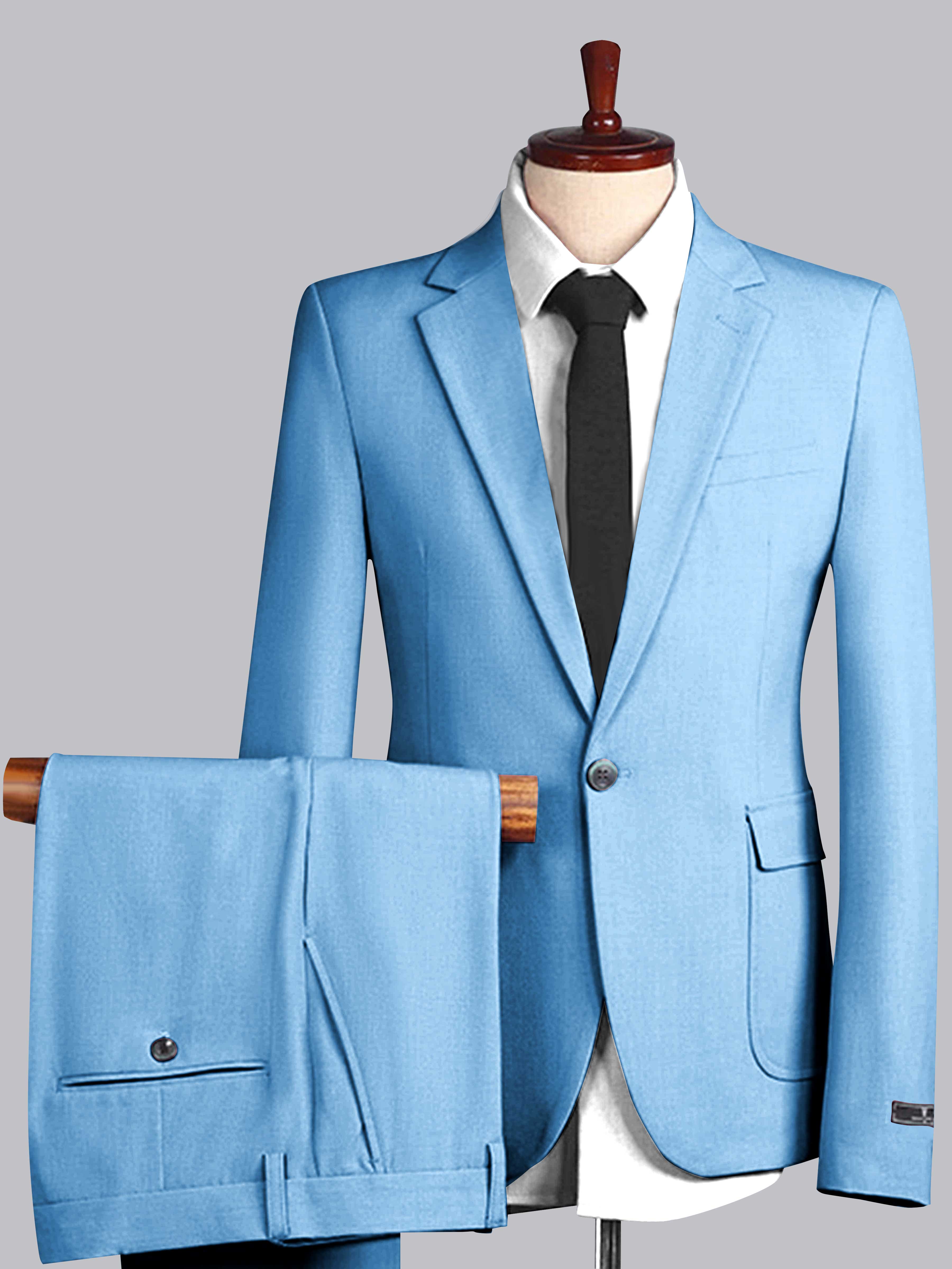 Men's Slim Fit One Button 2 Pieces Wedding Suits UK