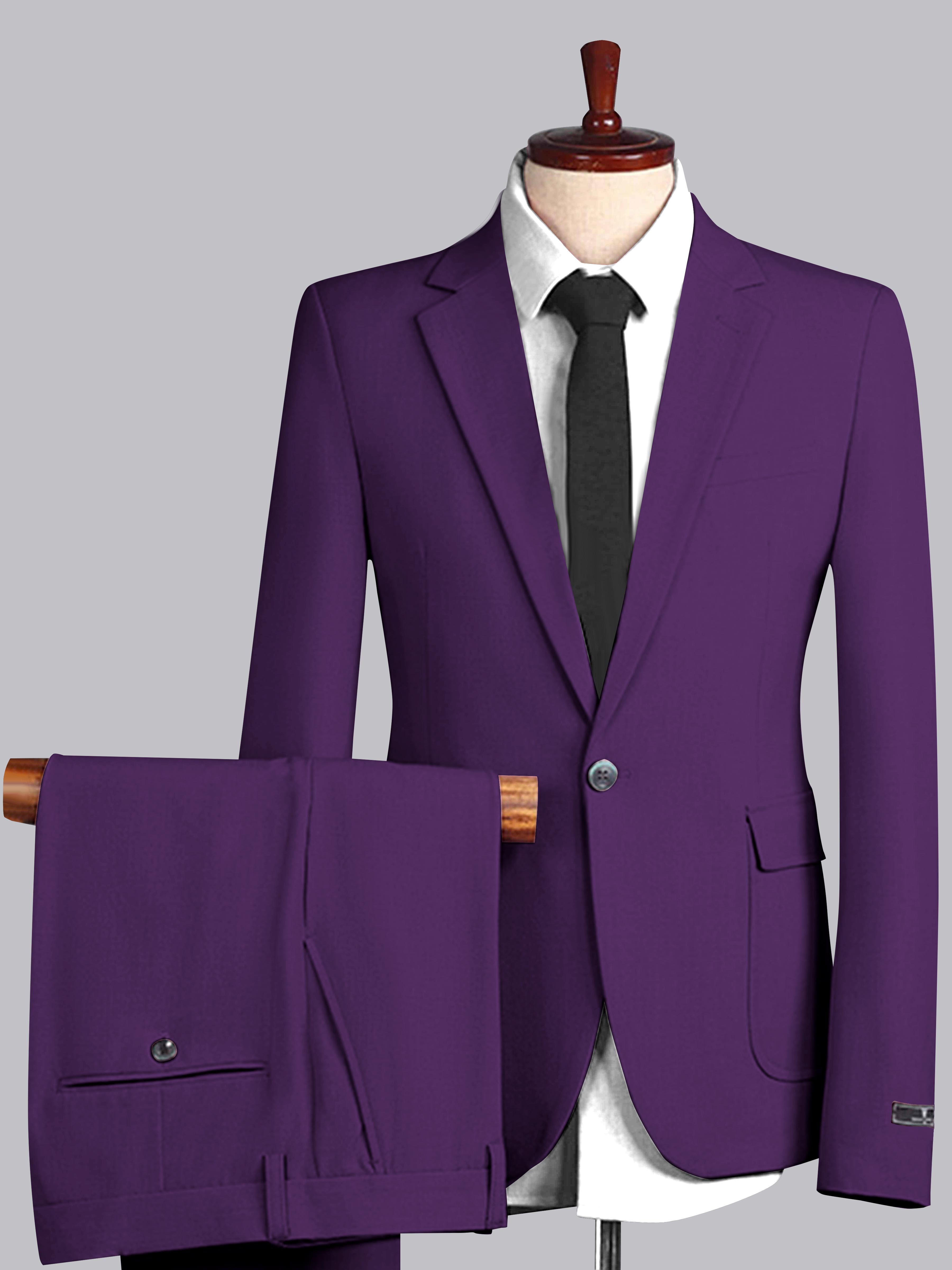 Men's Slim Fit One Button 2 Pieces Wedding Suits UK