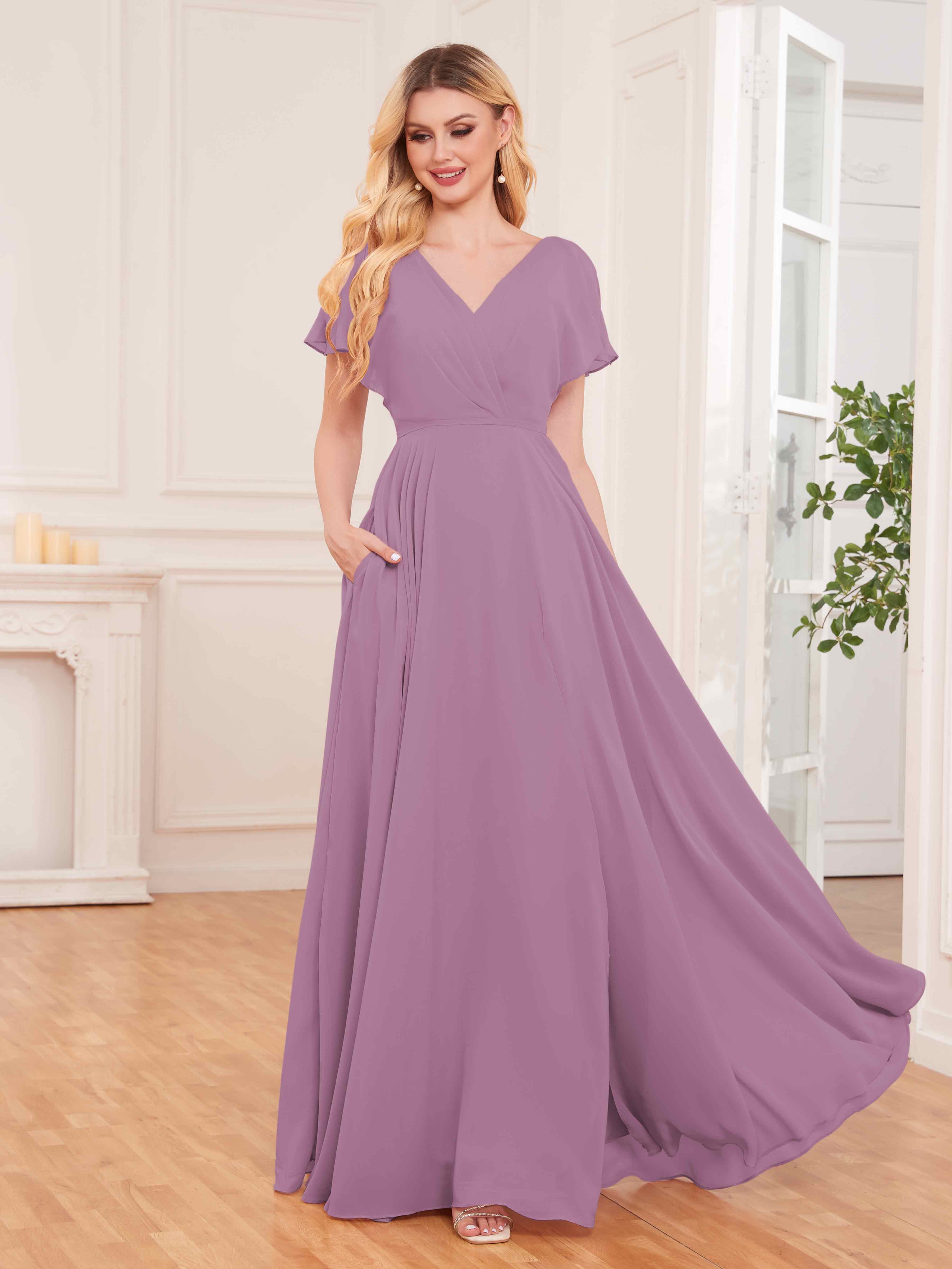 Dusty violet dress hotsell