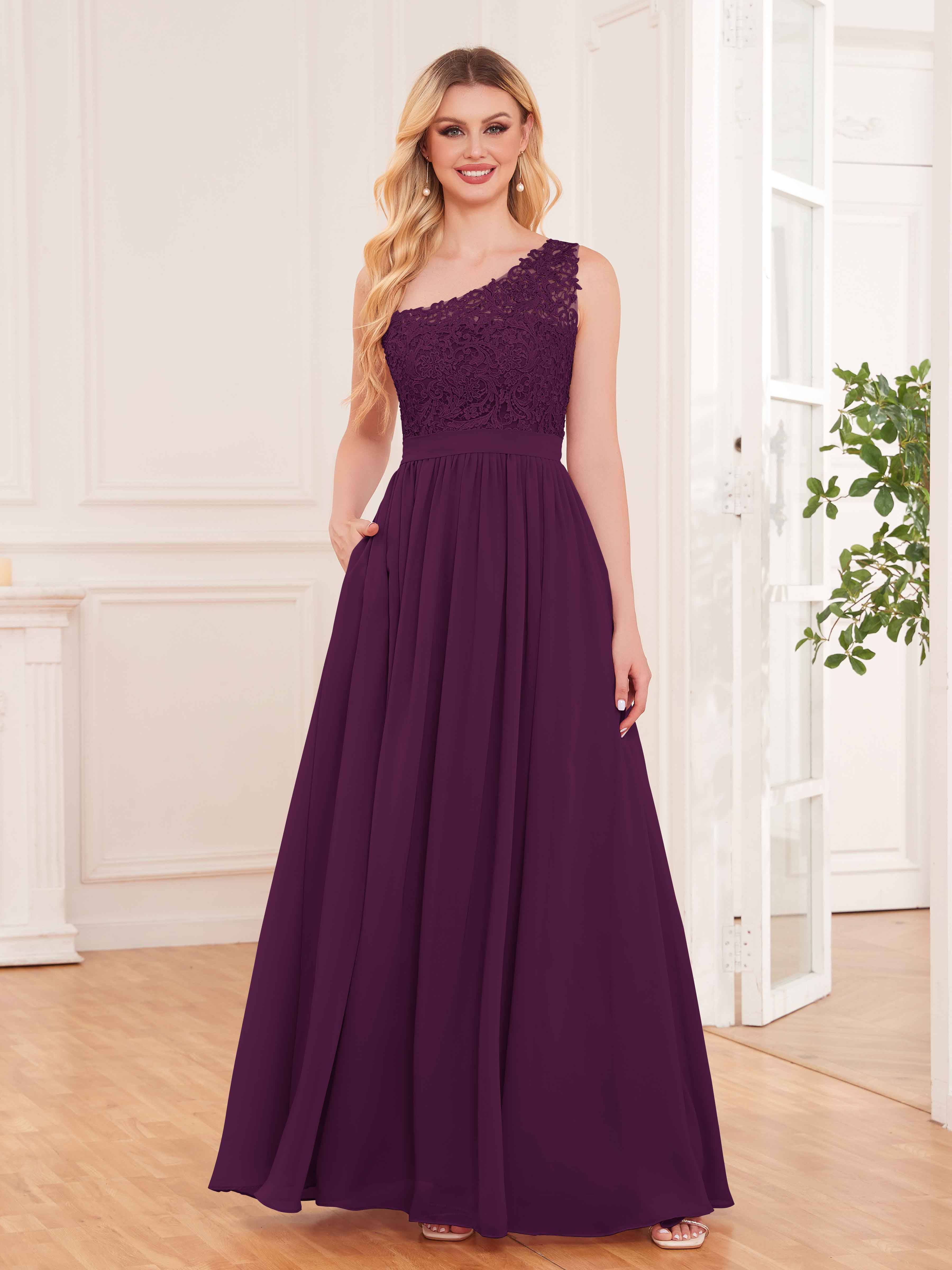 Lace mauve bridesmaid dresses hotsell