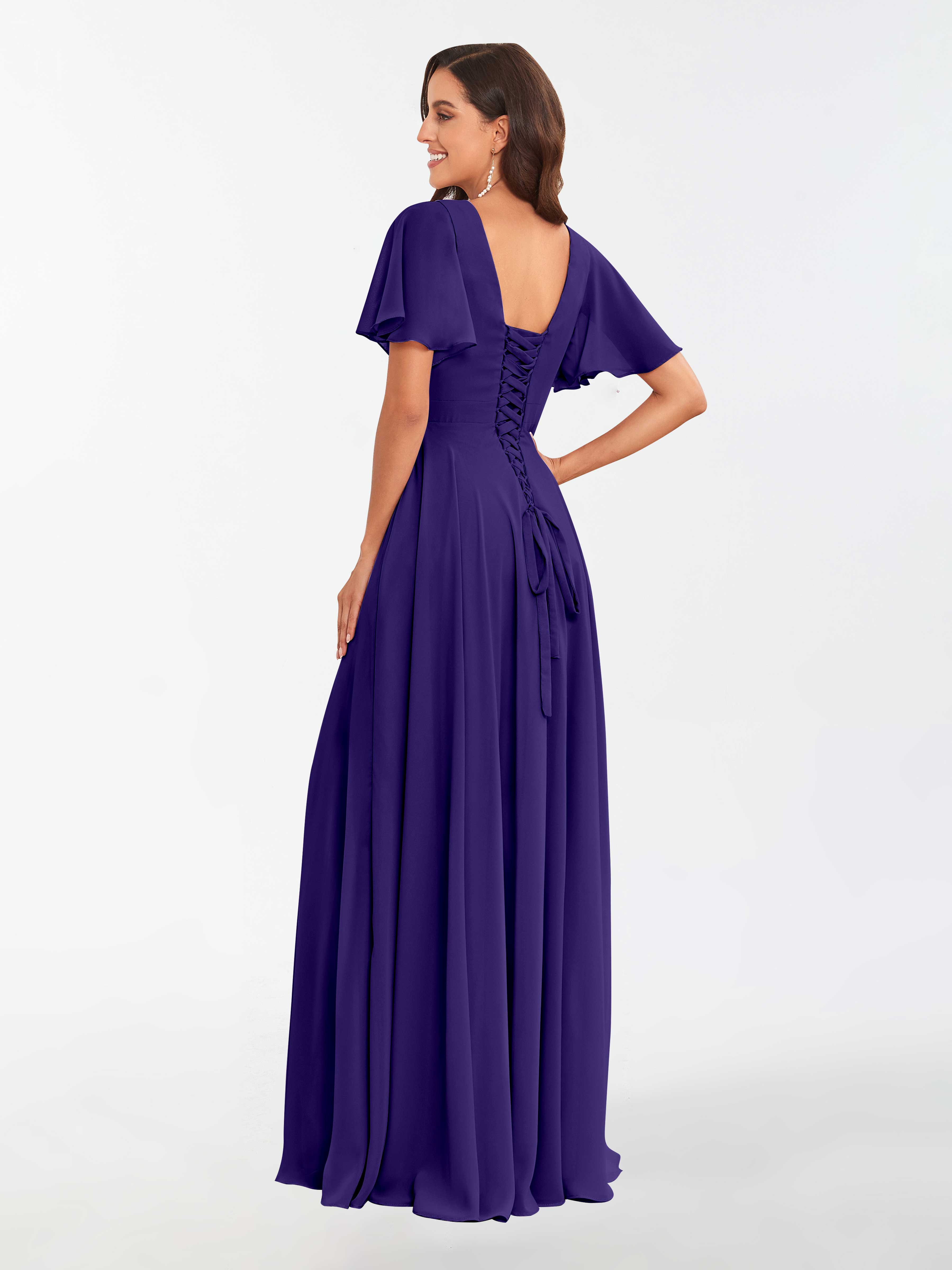 regency purple bridesmaid dresses