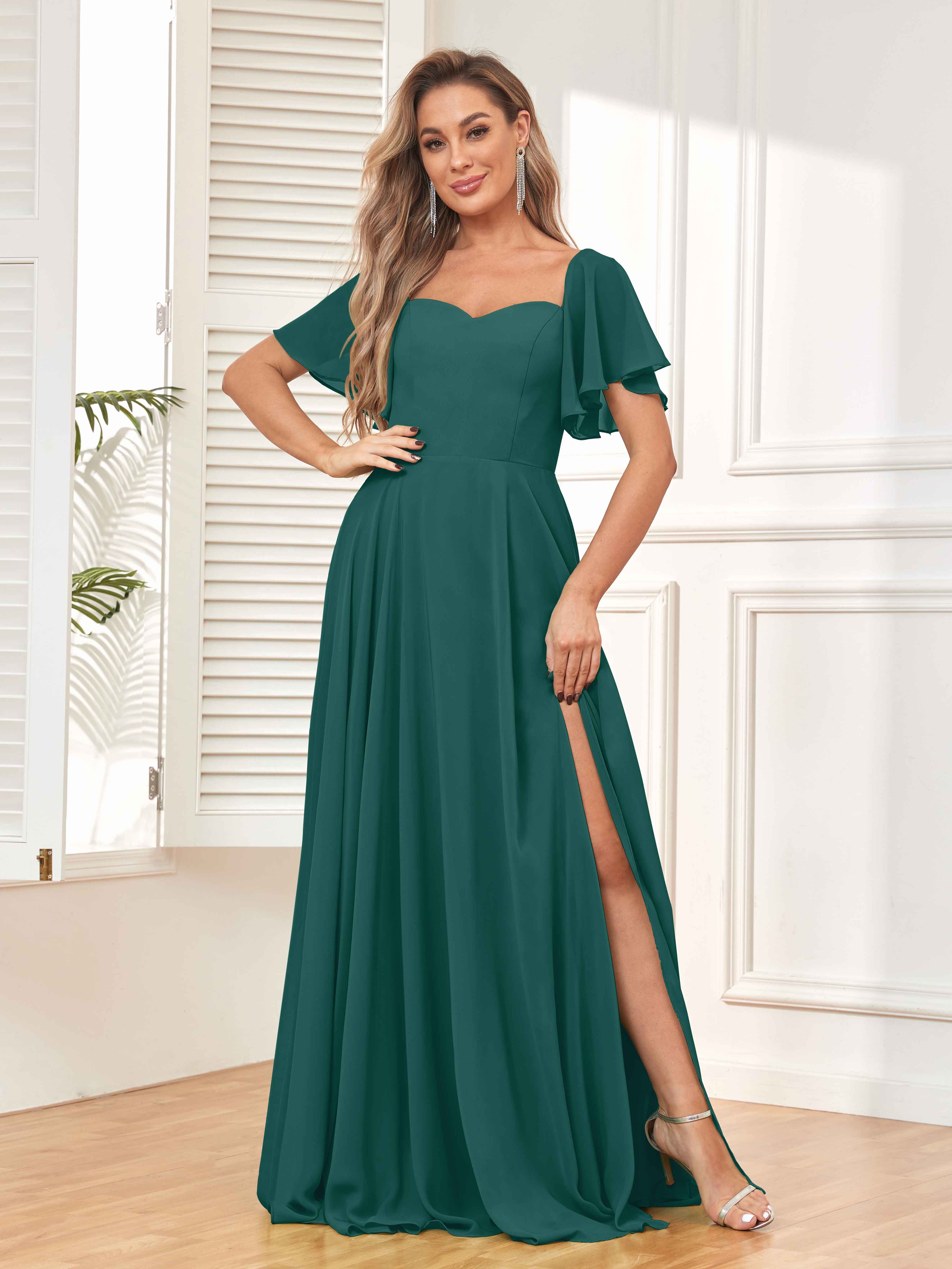 All Sizes Teal Bridesmaid Dresses Versatile and Stunning Color