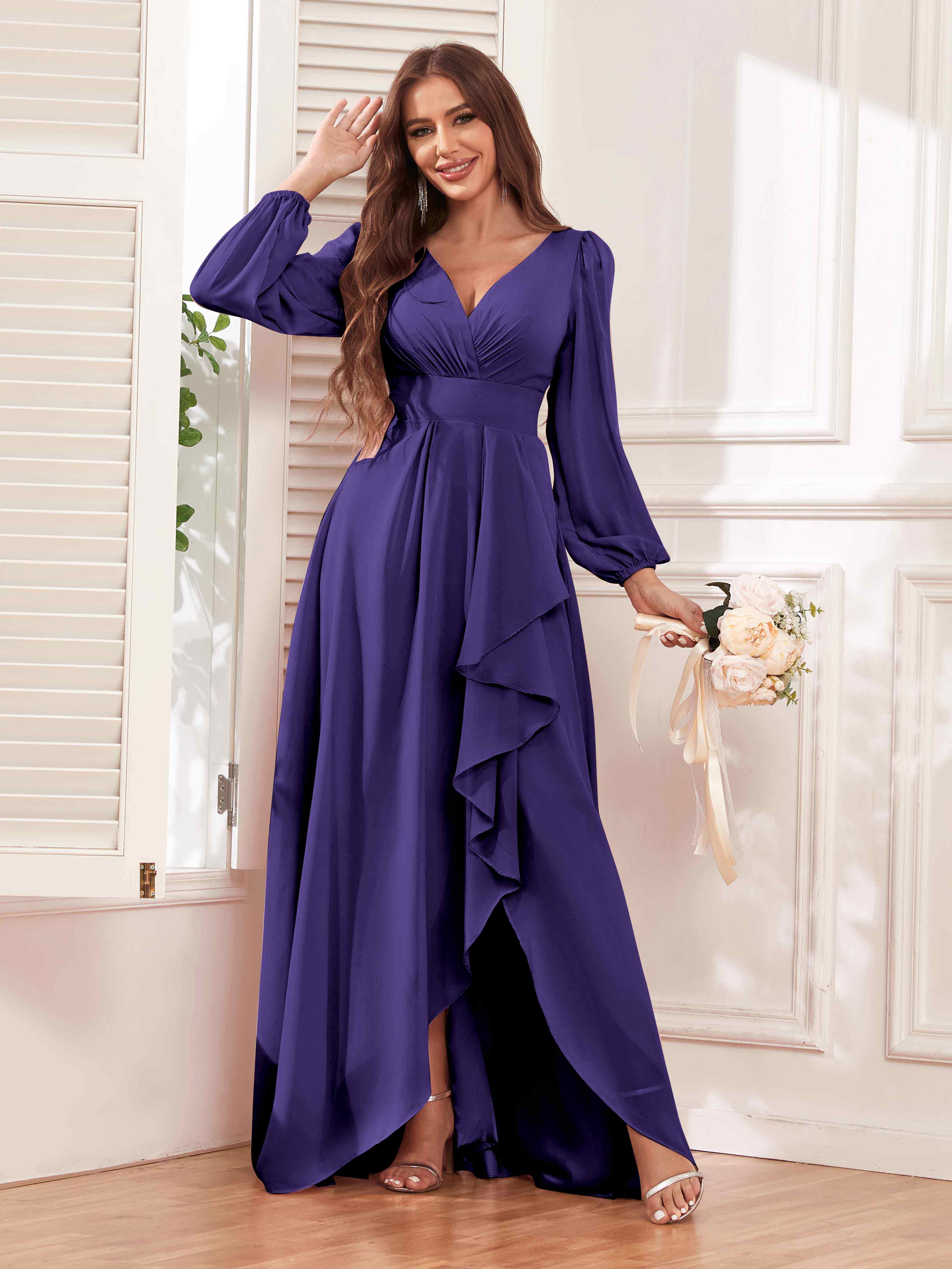 Bridesmaid dresses long sleeve best sale